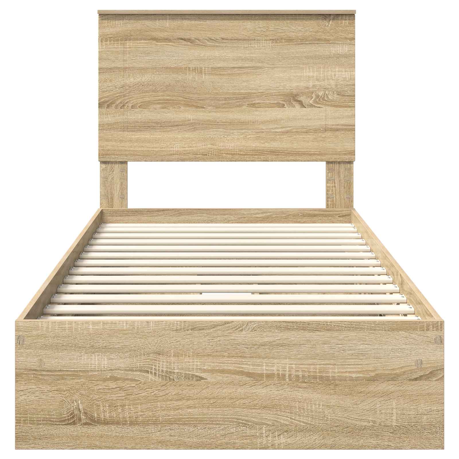 Krevet s od storage Sonoma hrast 100 x 200 cm Konstruirano drvo
