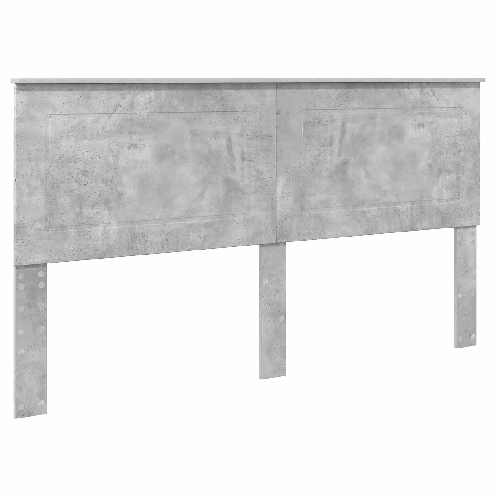 Krevetna konstrukcija s uzglavljem Betonski sivi 180 x 200 cm