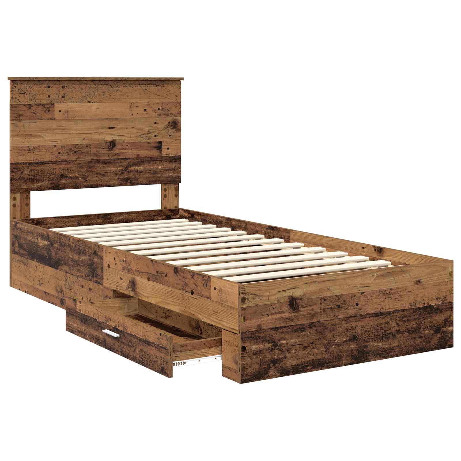 Krevetna konstrukcija Staro drvo 100 x 200 cm Konstruirano drvo