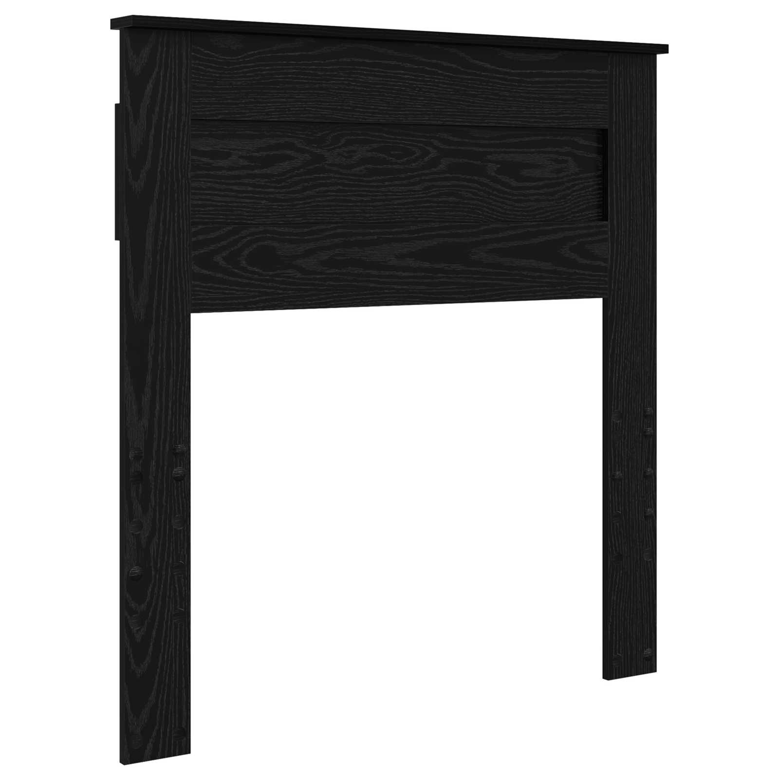 Krevetna konstrukcija Crna 75 x 190 cm Čvrsto borovo drvo