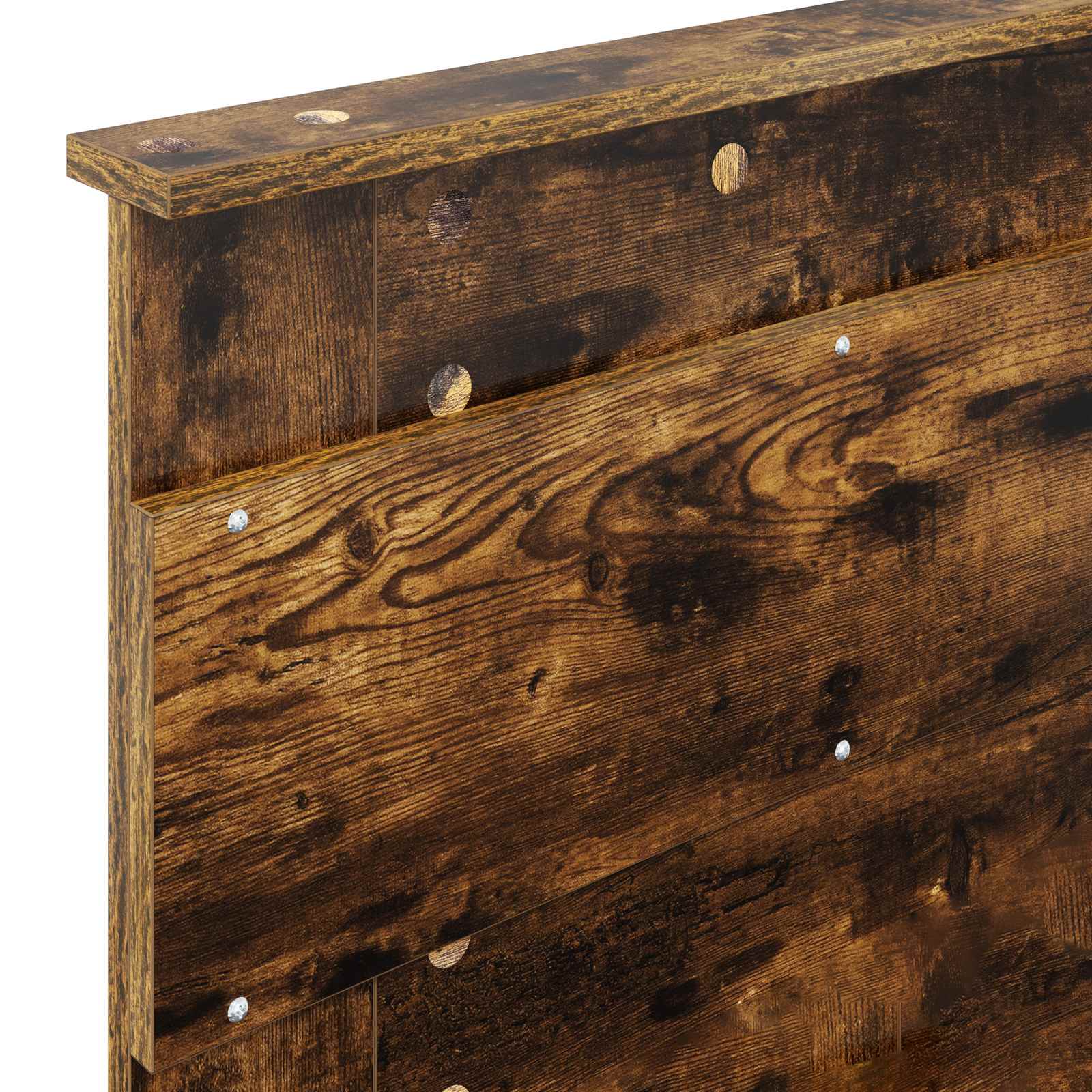 Krevetna konstrukcija s uzglavljem Dimljeni hrast 75 x 190 cm