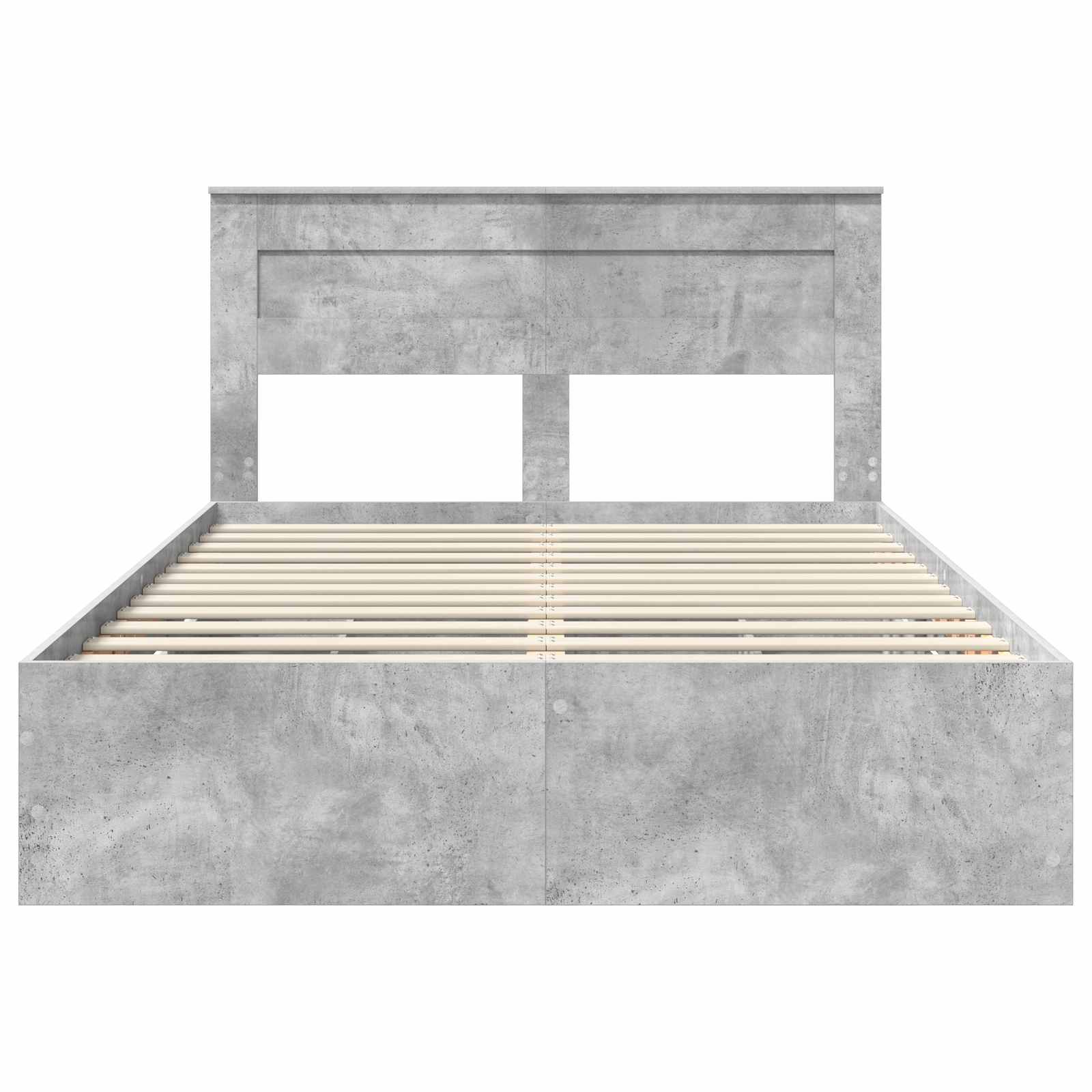 Krevetna konstrukcija s ladicama Betonski sivi 150 x 200 cm