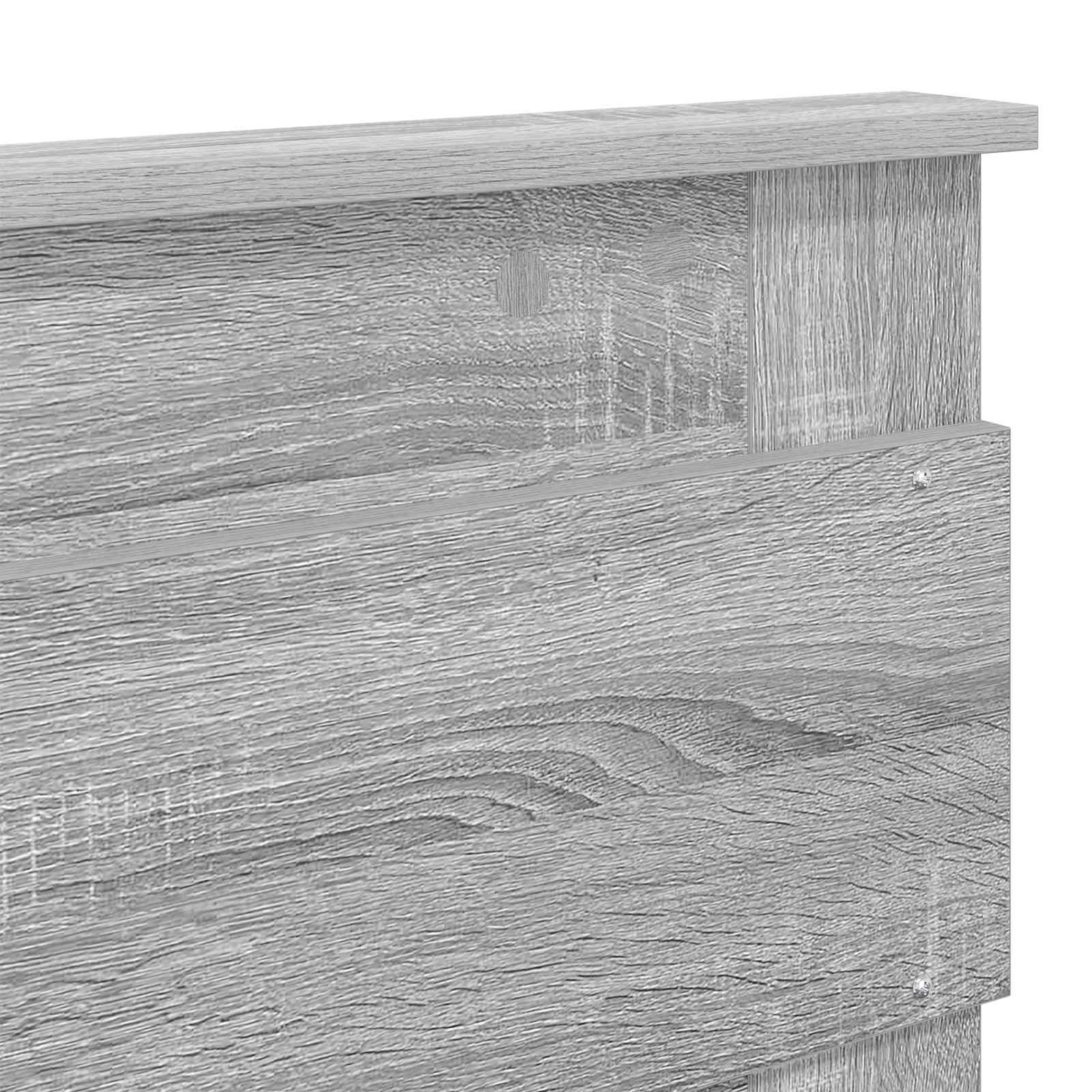 Krevet s od storage Siva Sonoma 180 x 200 cm Konstruirano drvo