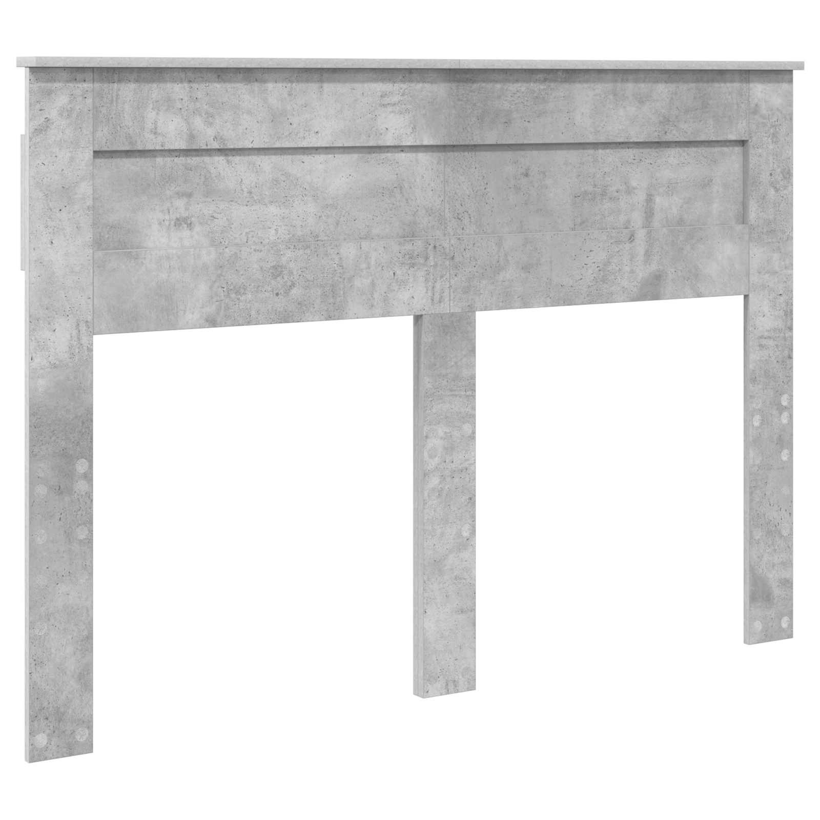 Krevet s od storage s uzglavljem Betonski sivi 150 x 200 cm