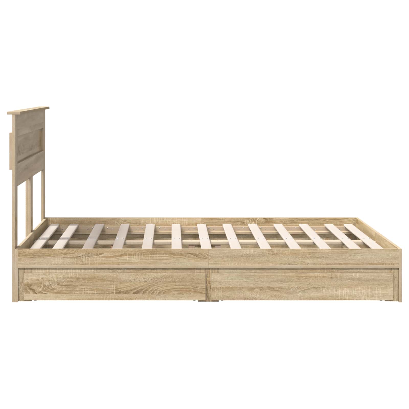 Krevet s od storage Sonoma hrast 140 x 190 cm Konstruirano drvo