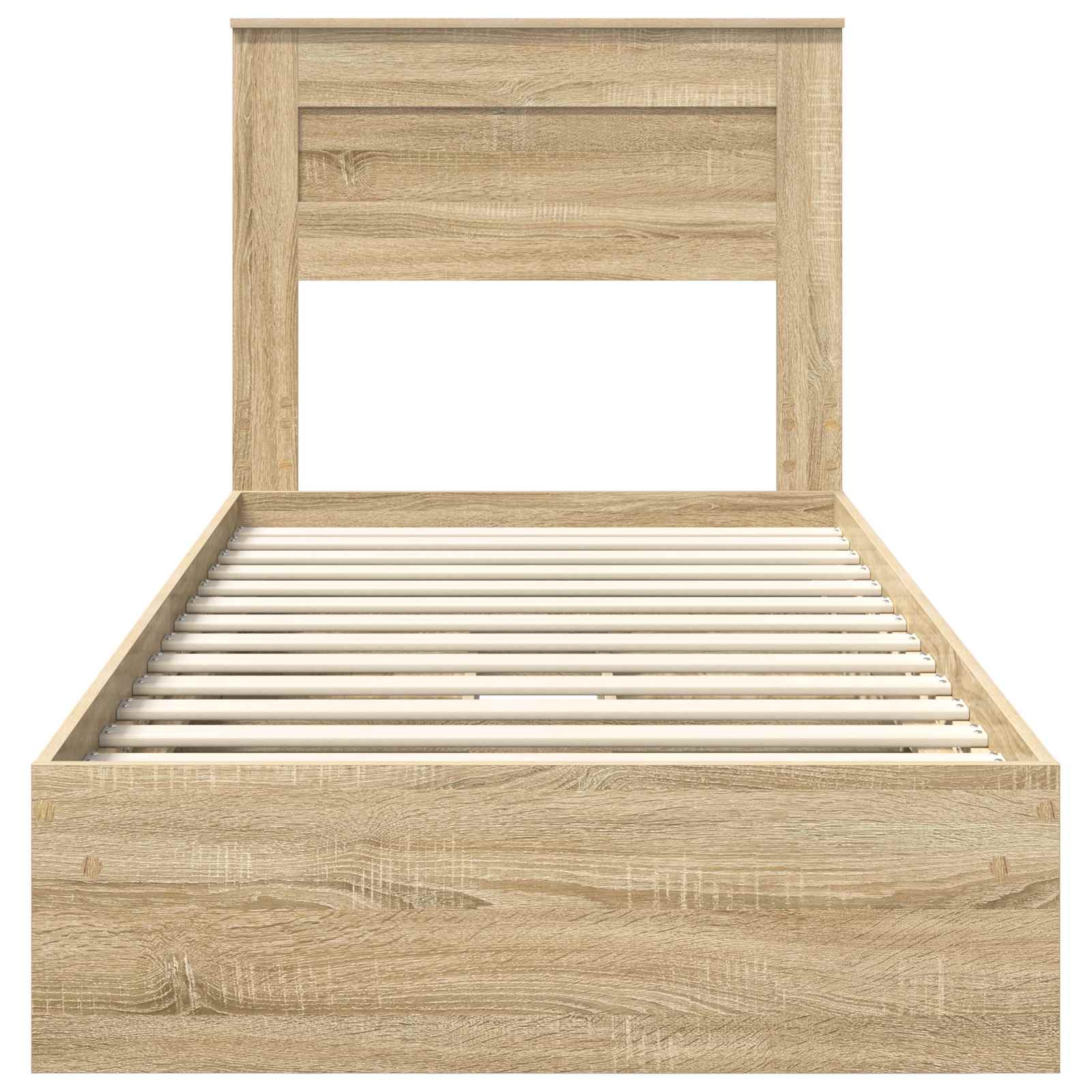 Krevet s od storage Sonoma hrast 90 x 190 cm Konstruirano drvo