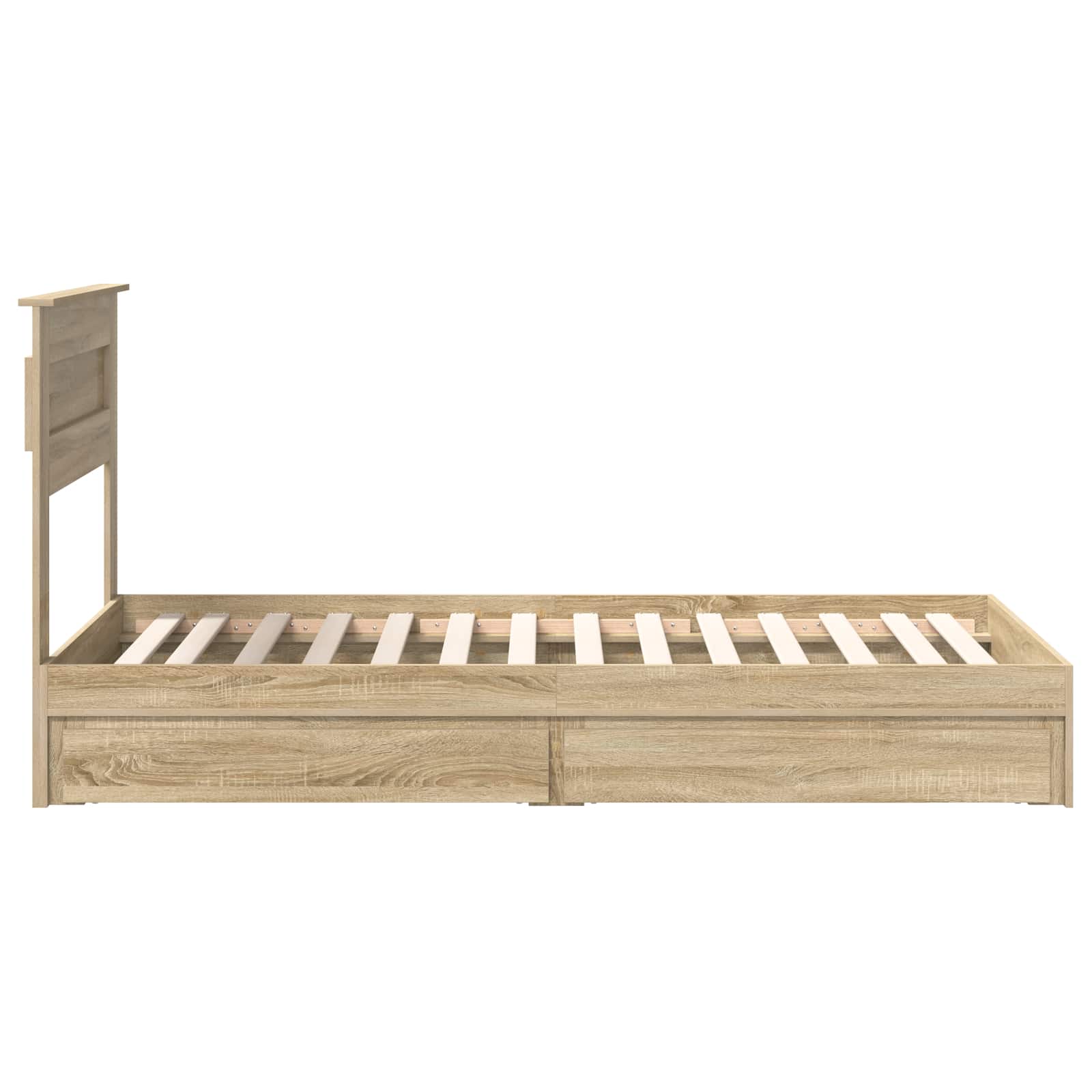 Krevet s od storage Sonoma hrast 90 x 190 cm Konstruirano drvo
