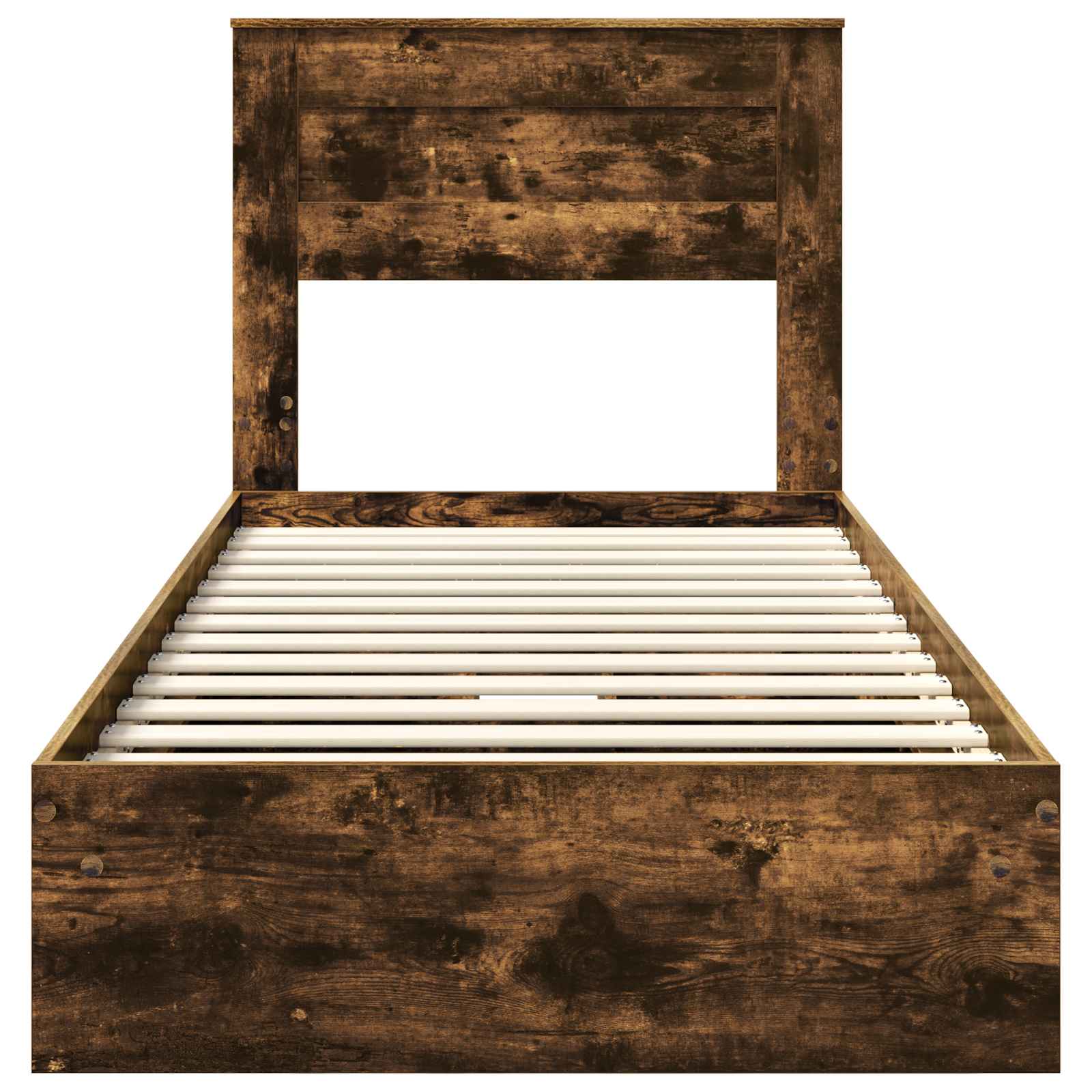 Krevet s od storage s uzglavljem Dimljeni hrast 90 x 200 cm