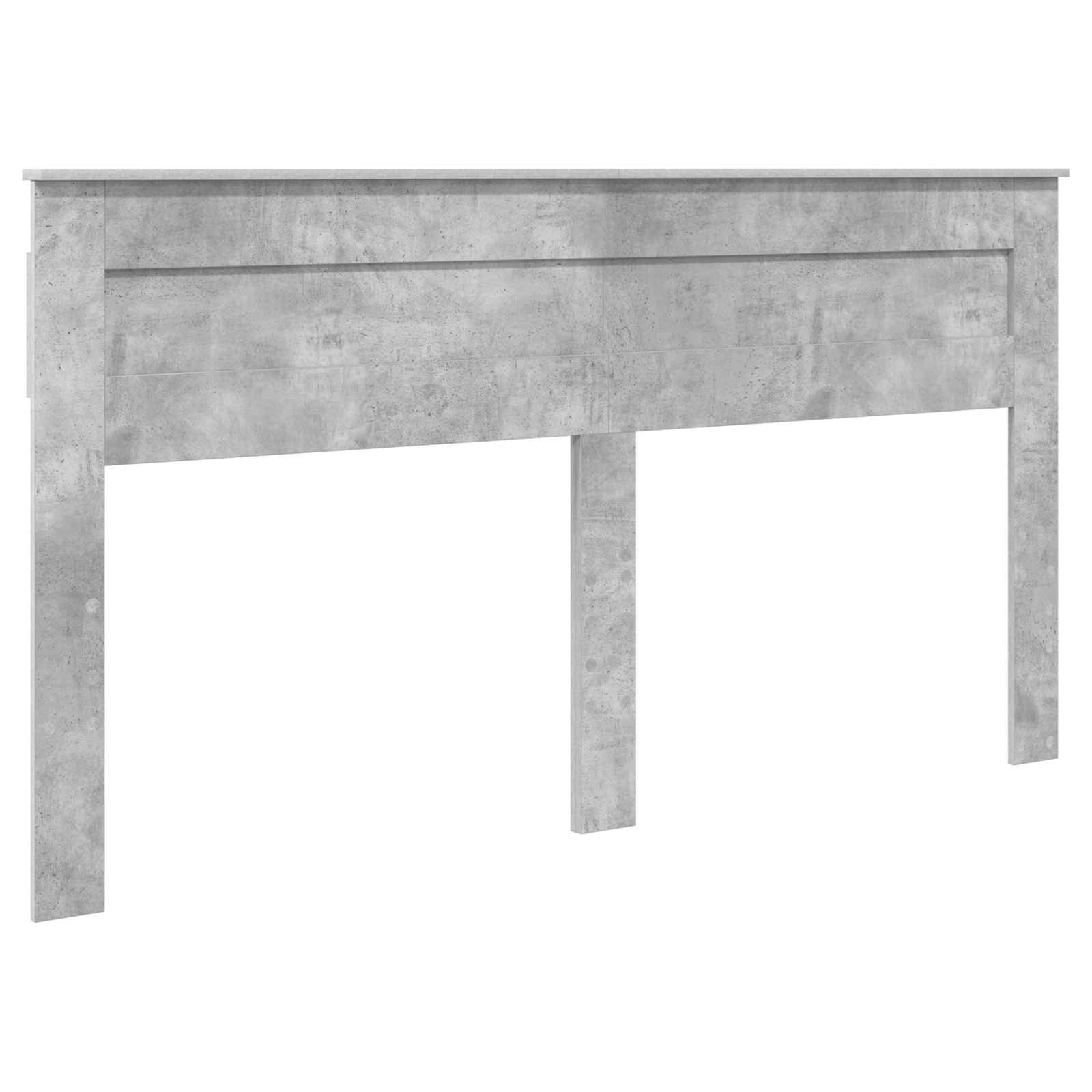 Krevetna konstrukcija s uzglavljem Betonski sivi 200 x 200 cm