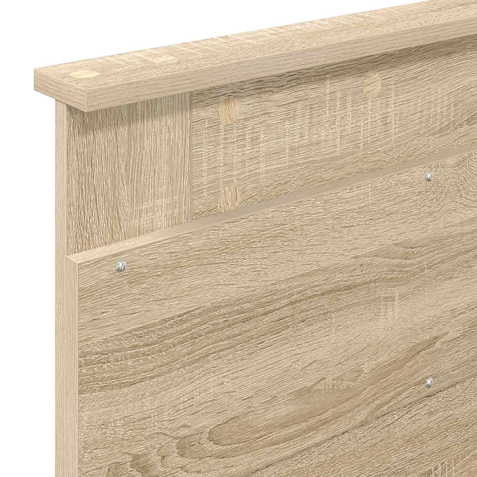 Krevetna konstrukcija s uzglavljem Sonoma hrast 100 x 200 cm
