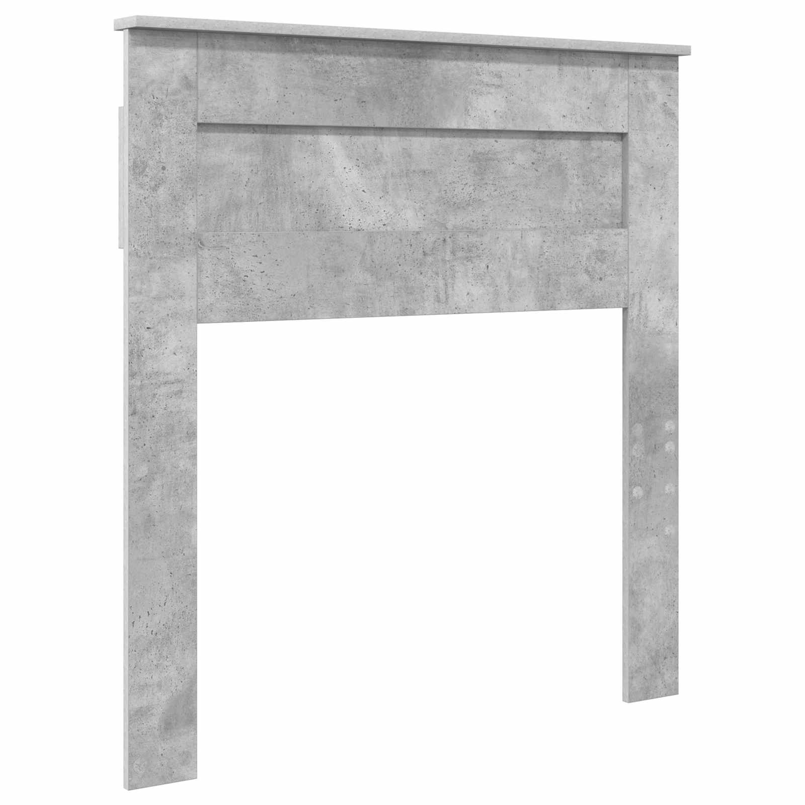 Krevetna konstrukcija s uzglavljem Betonski sivi 90 x 200 cm