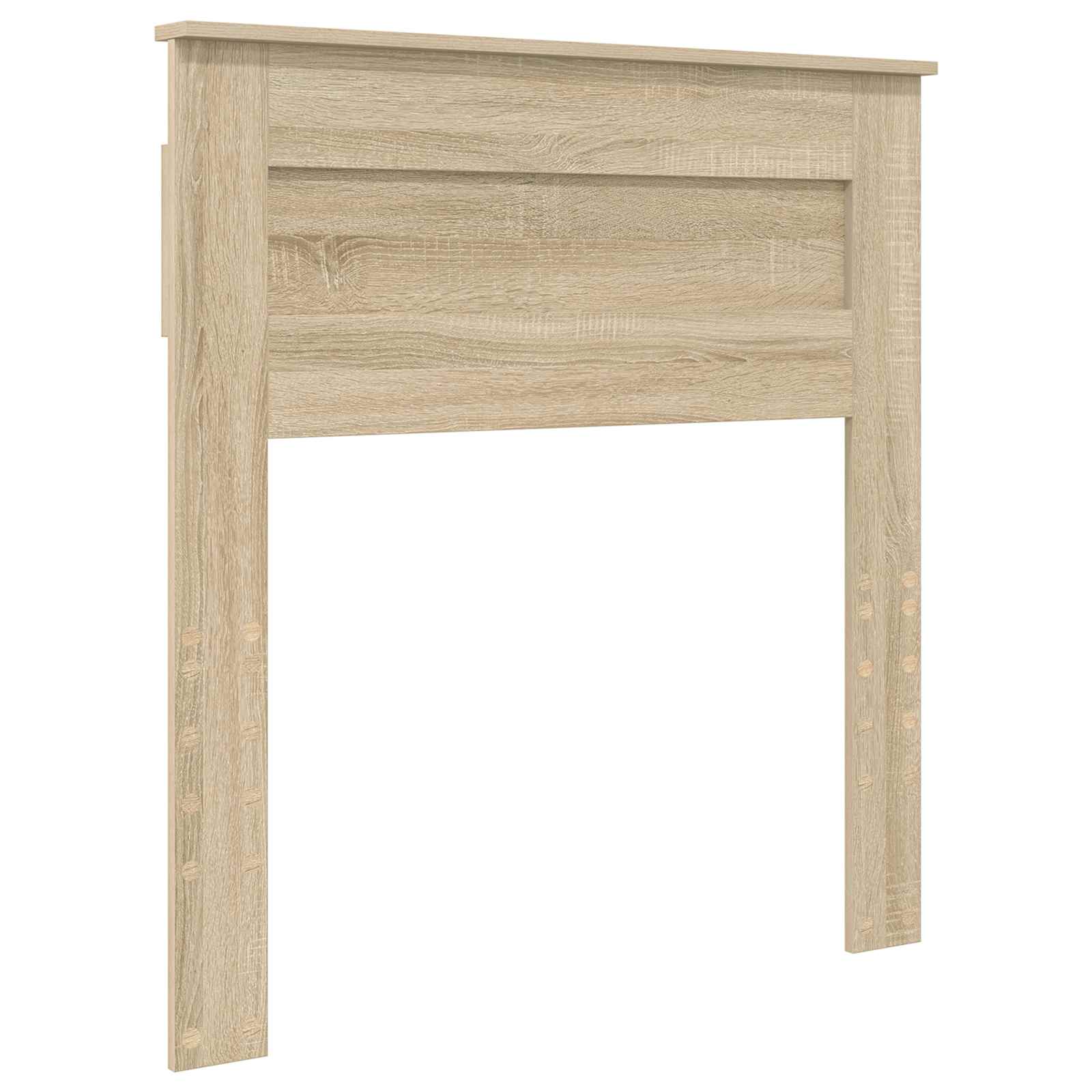 Krevetna konstrukcija Sonoma hrast i srebrna 75 x 190 cm