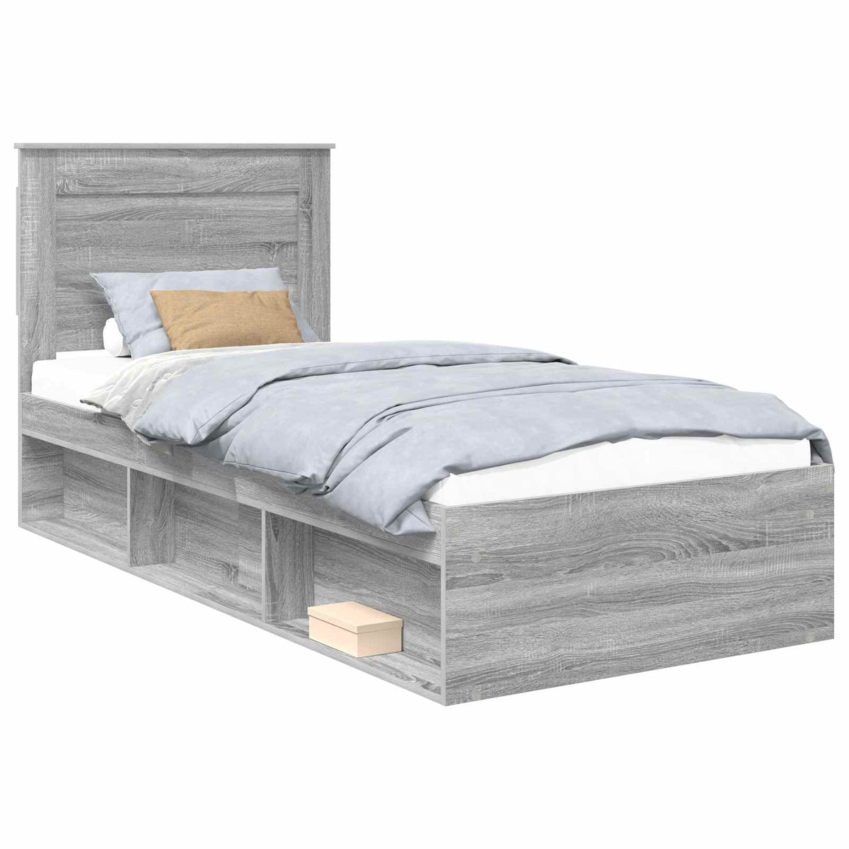Krevetna konstrukcija s ladicama Siva Sonoma 75 x 190 cm