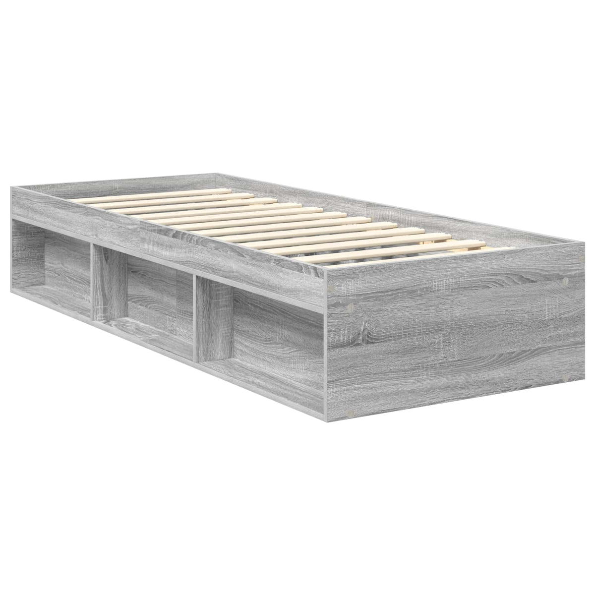 Krevetna konstrukcija s ladicama Siva Sonoma 75 x 190 cm