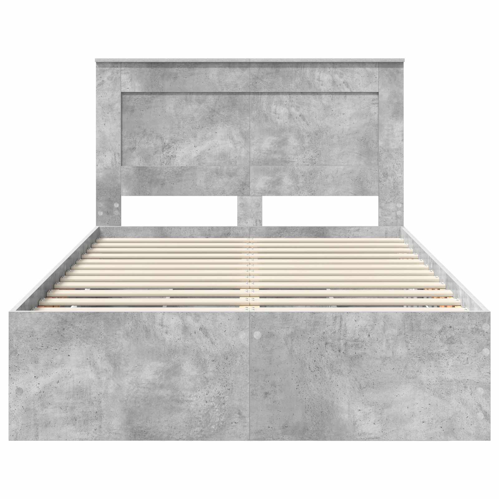 Krevetna konstrukcija s ladicama Betonski sivi 135 x 190 cm