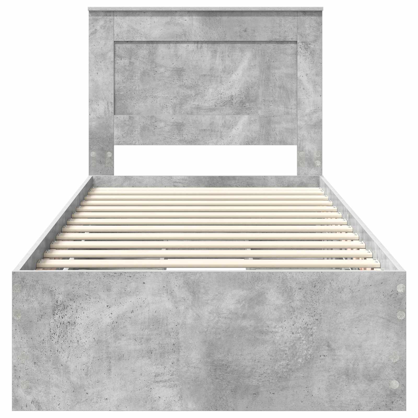 Krevetna konstrukcija s ladicama Betonski sivi 90 x 190 cm