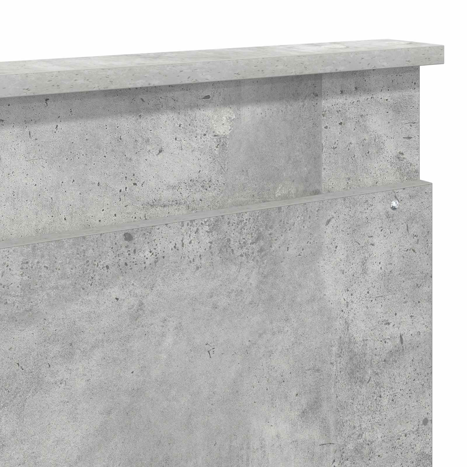 Krevet s od storage s ladicama Betonski sivi 200 x 200 cm
