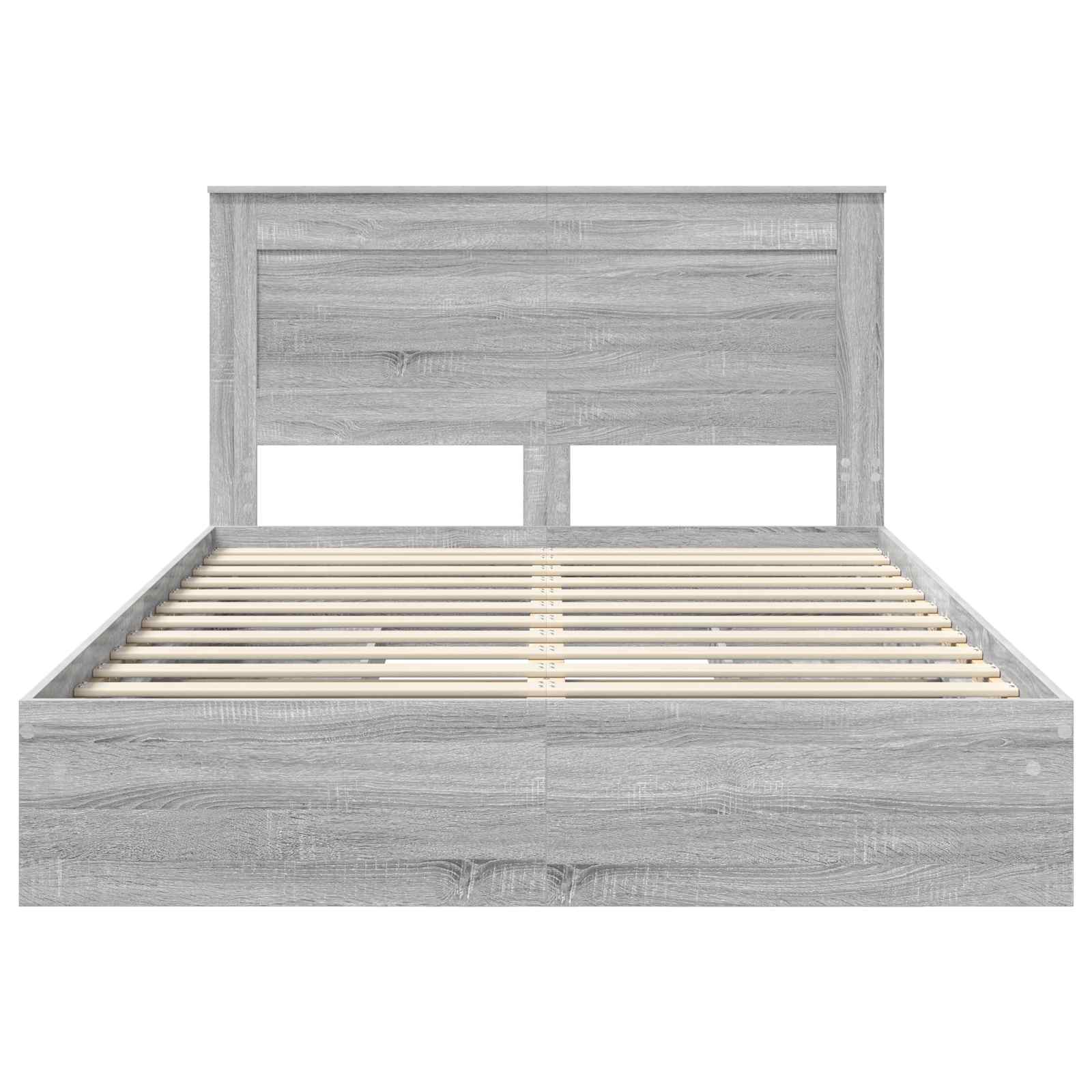 Krevet s od storage Siva Sonoma 150 x 200 cm Konstruirano drvo