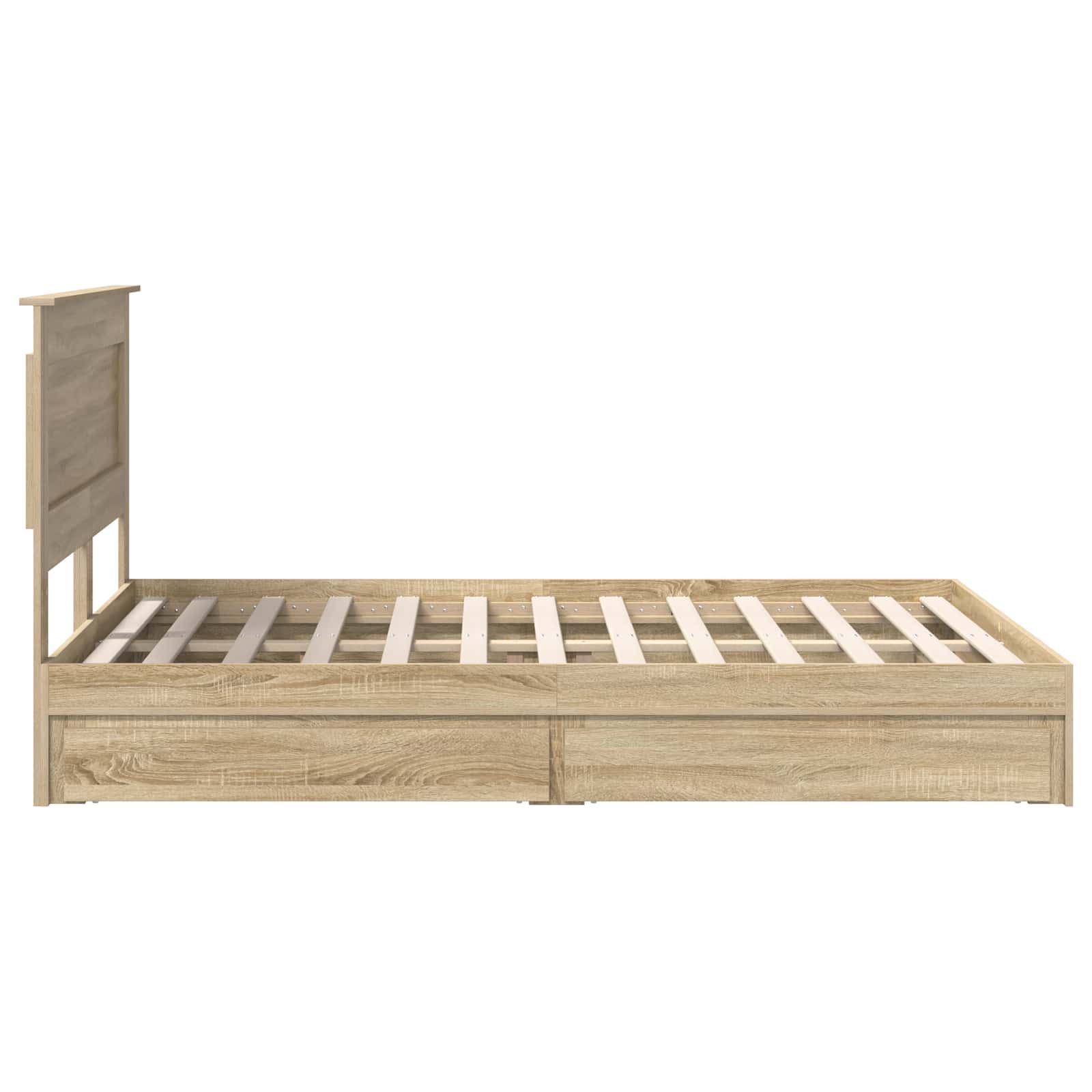 Krevet s od storage Sonoma hrast 140 x 190 cm Konstruirano drvo