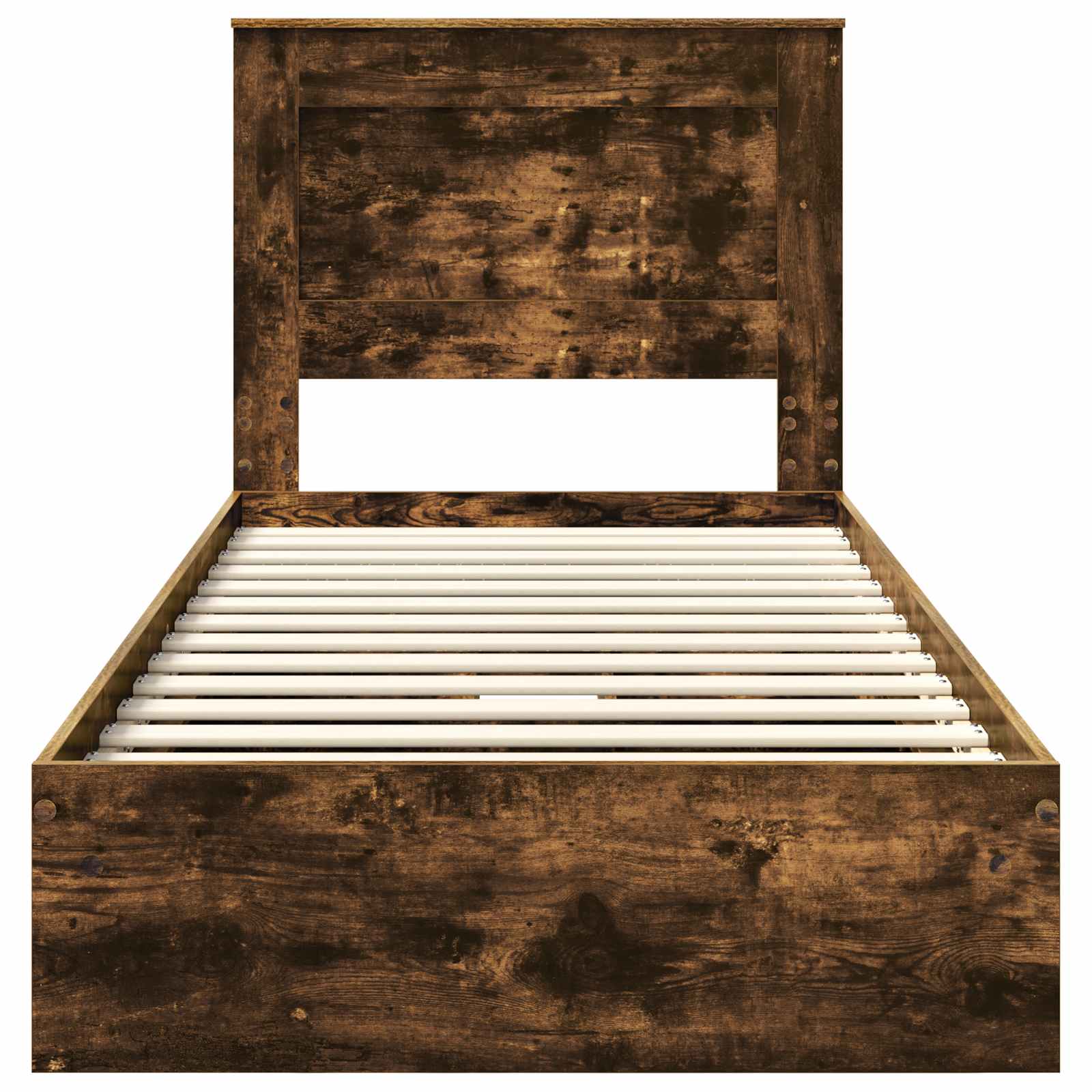 Krevet s od storage s uzglavljem Dimljeni hrast 100 x 200 cm