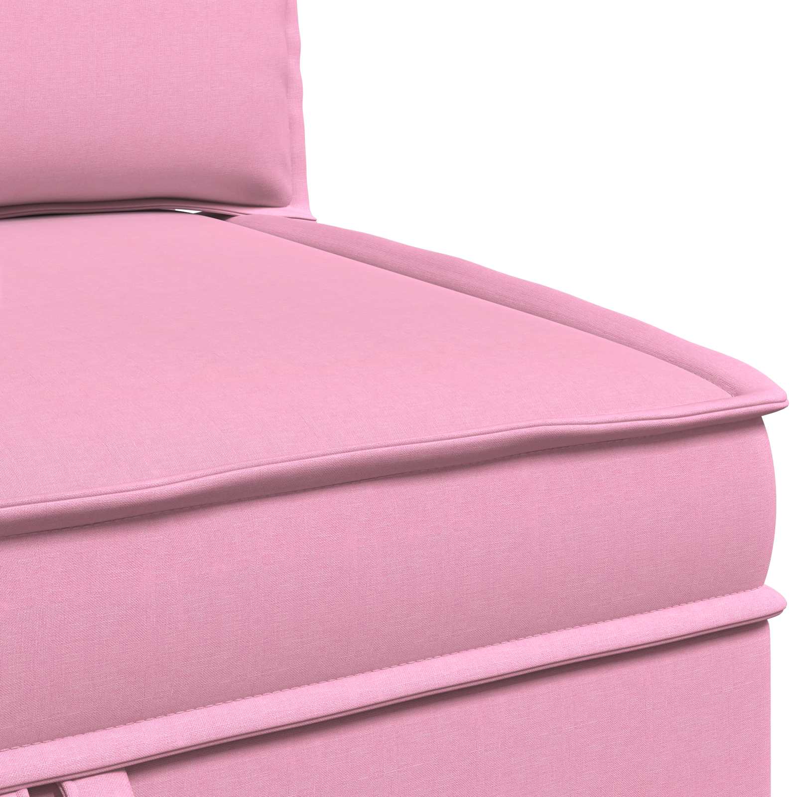 Set namještaja za dnevni boravak 3 pcs Ružičasta Tkanina