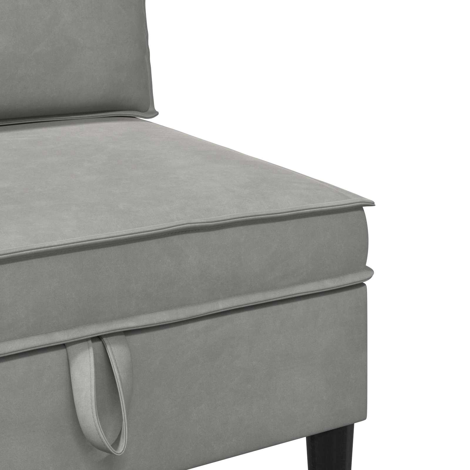 Set namještaja za dnevni boravak 3 pcs Svjetlosiva Baršun
