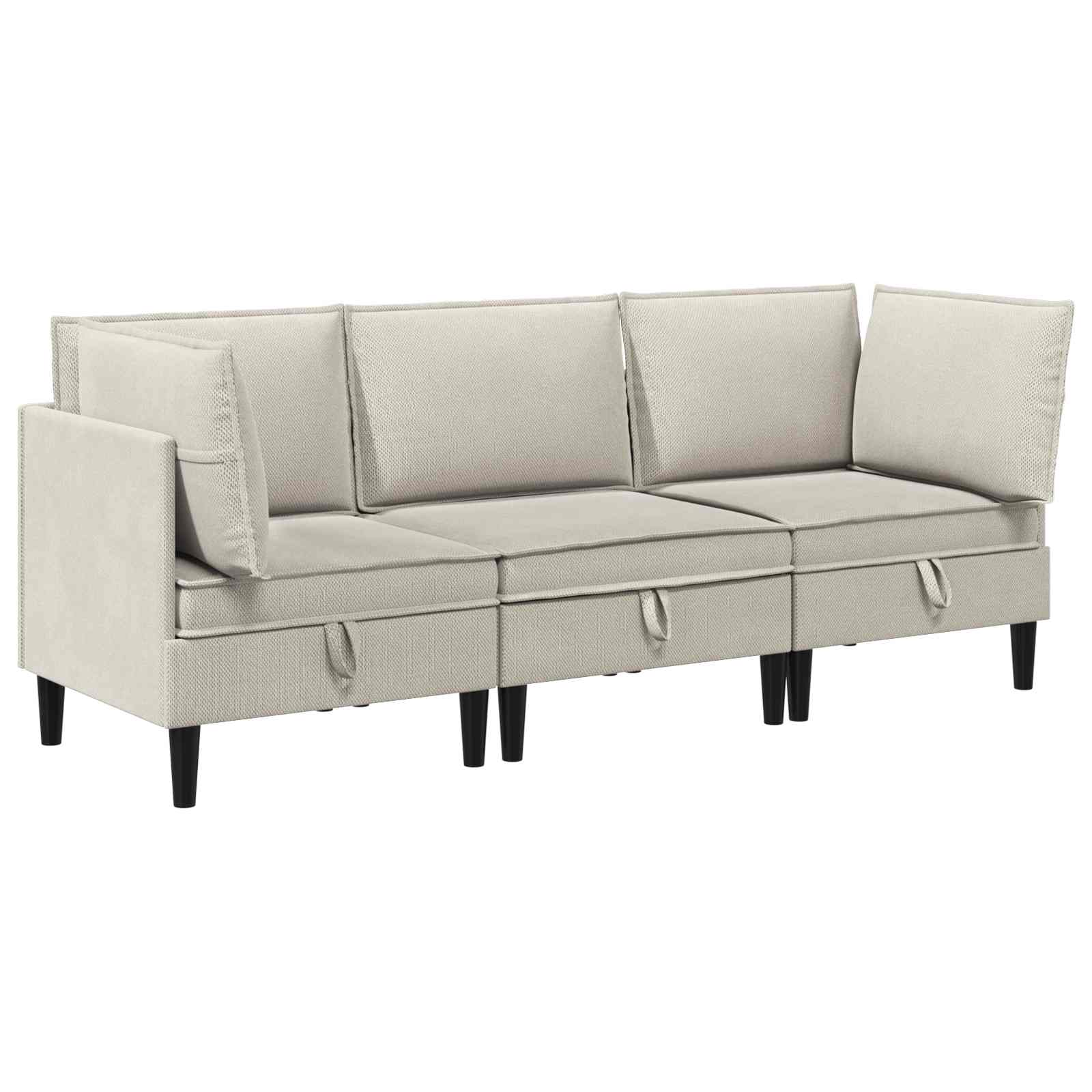 Set namještaja za dnevni boravak 3 pcs Zobena Tkanina