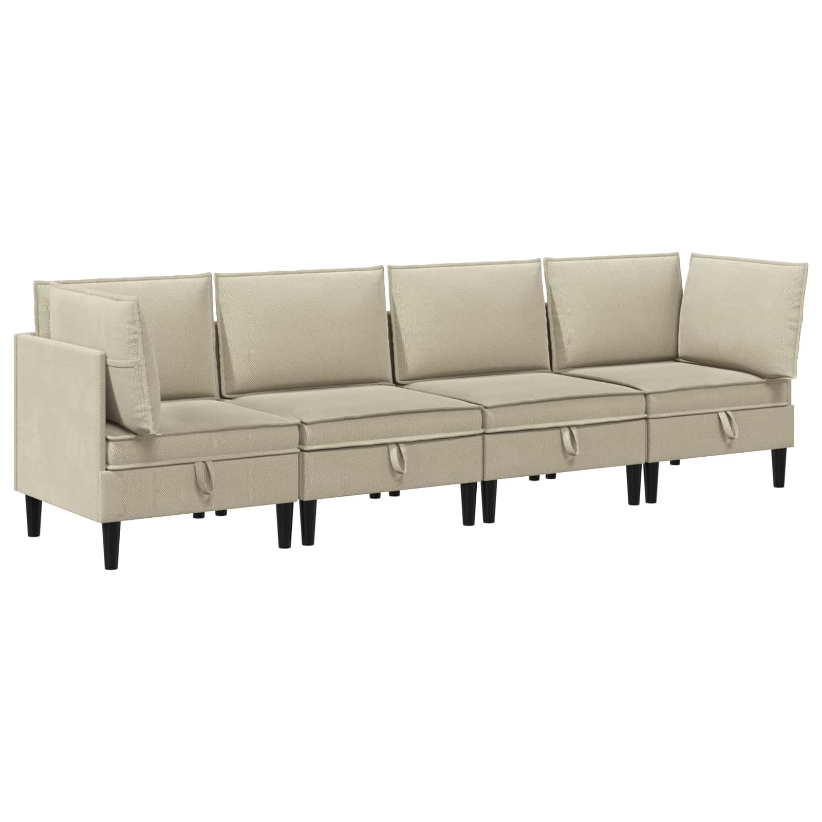 Set namještaja za dnevni boravak 4 pcs Pijesak Tkanina