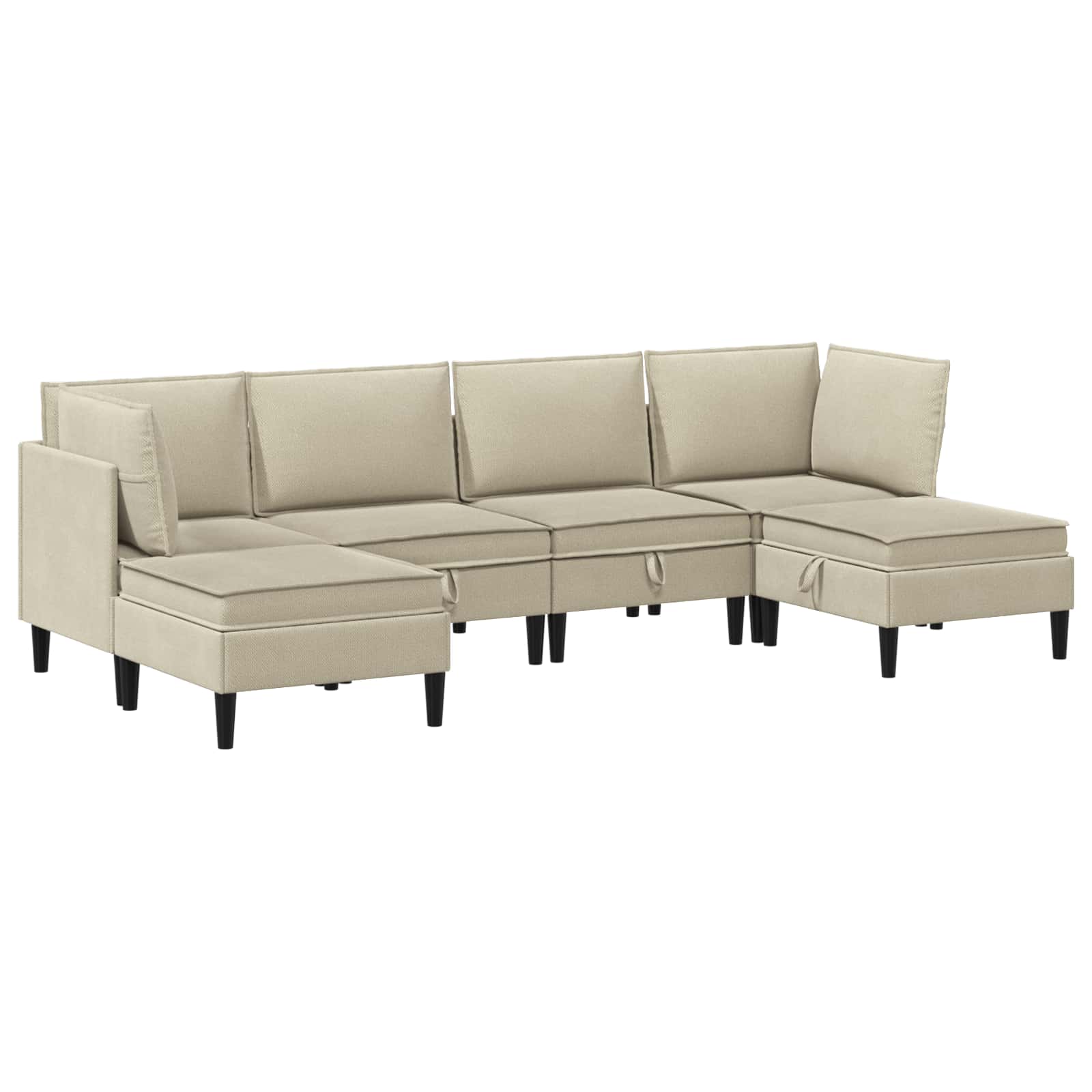 Set namještaja za dnevni boravak 6 pcs Pijesak Tkanina