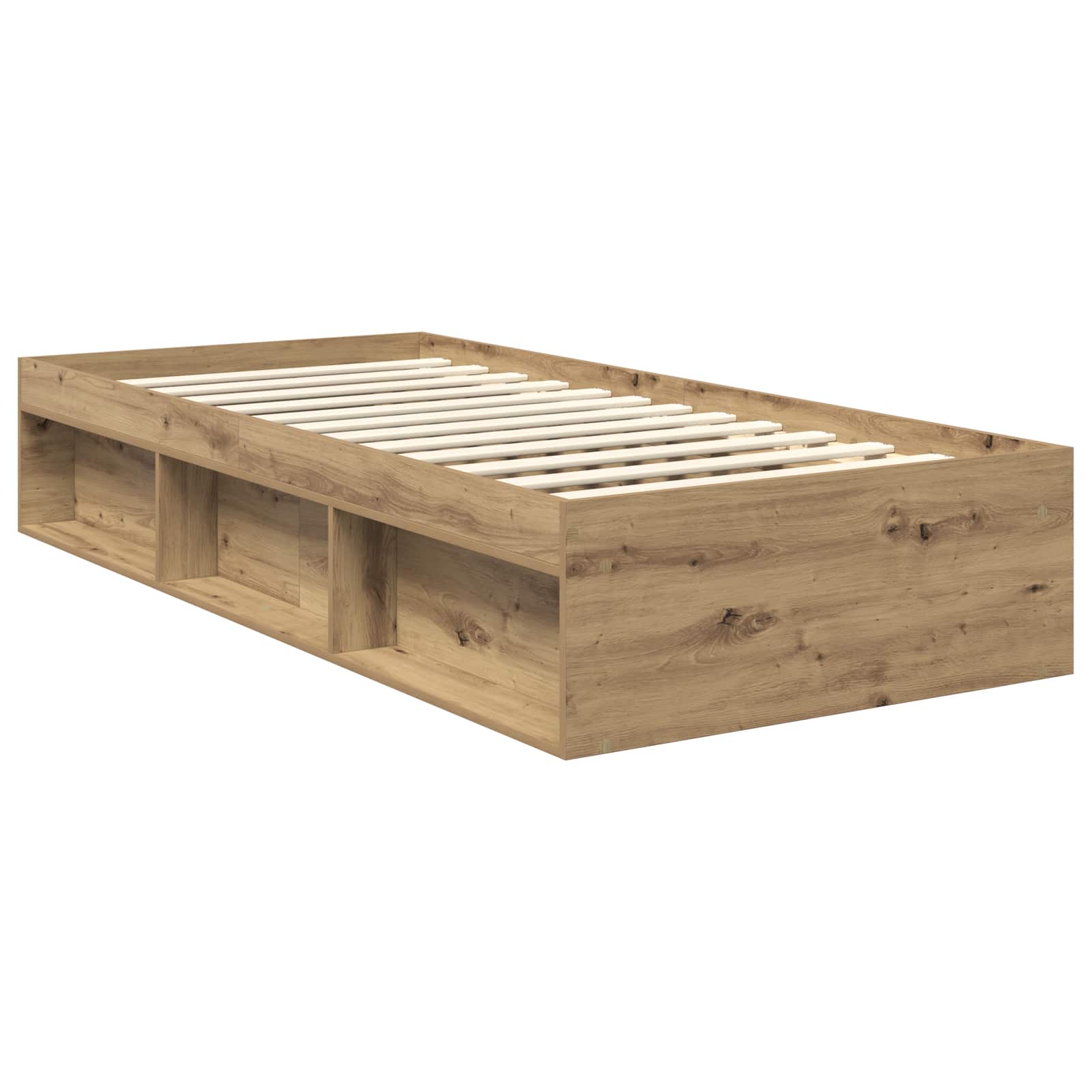 Krevetna konstrukcija Umjetnička hrastovina 90 x 190 cm