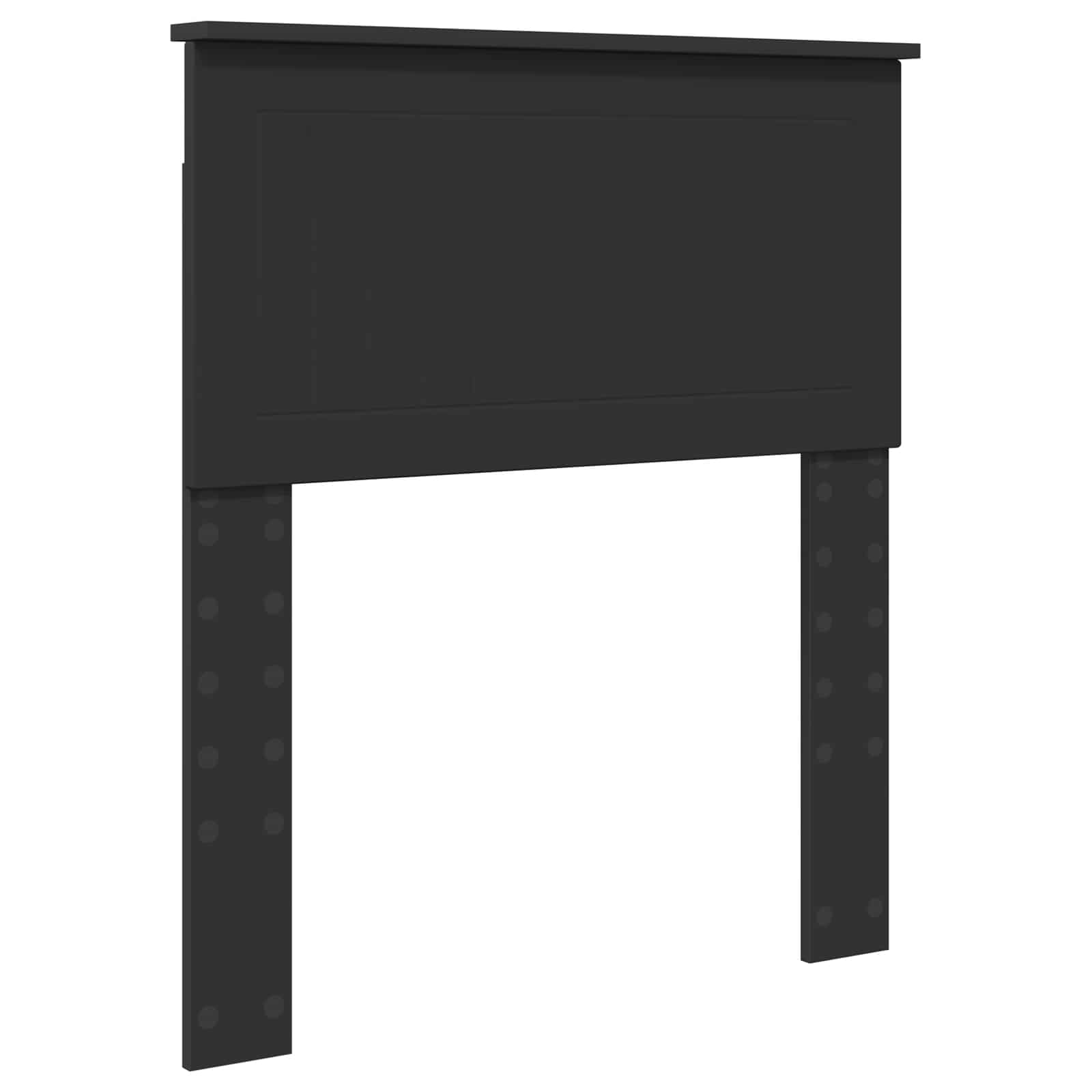 Krevetna konstrukcija Crna 75 x 190 cm Čvrsto borovo drvo