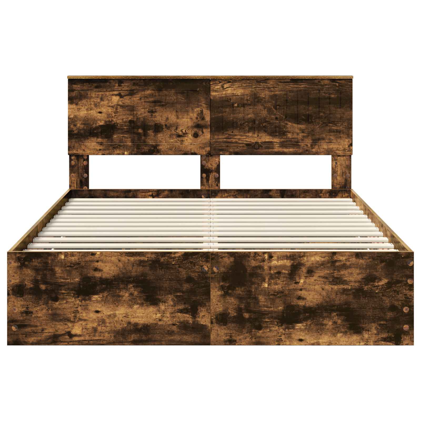 Krevetna konstrukcija s ladicama Dimljeni hrast 140 x 190 cm
