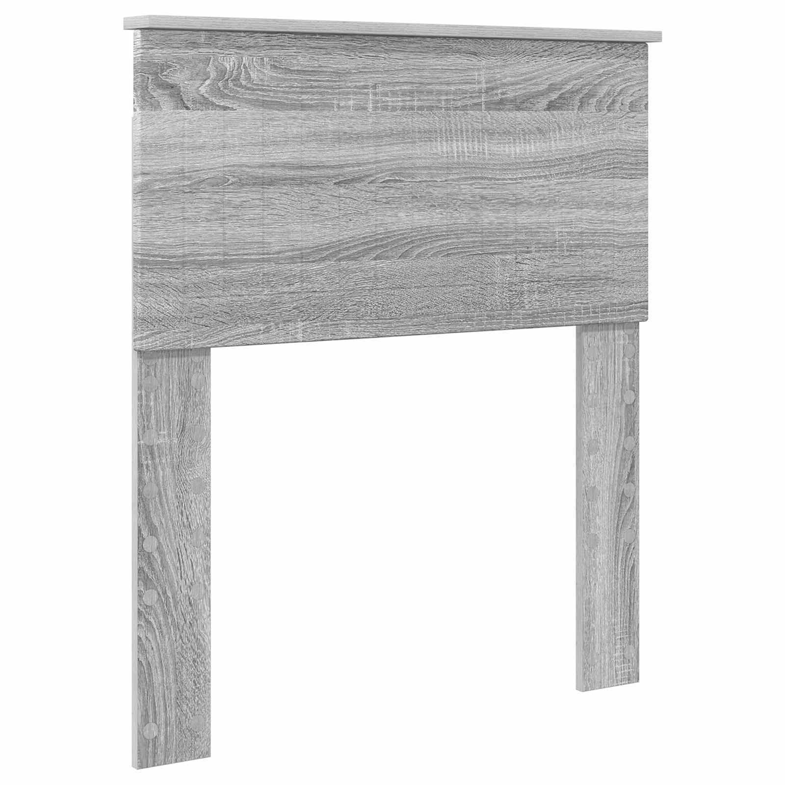Krevetna konstrukcija Siva Sonoma 75 x 190 cm Inženjersko Drvo