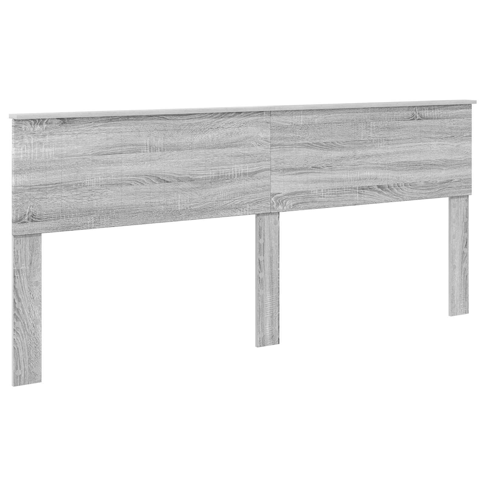 Krevet s od storage Siva Sonoma 200 x 200 cm Konstruirano drvo