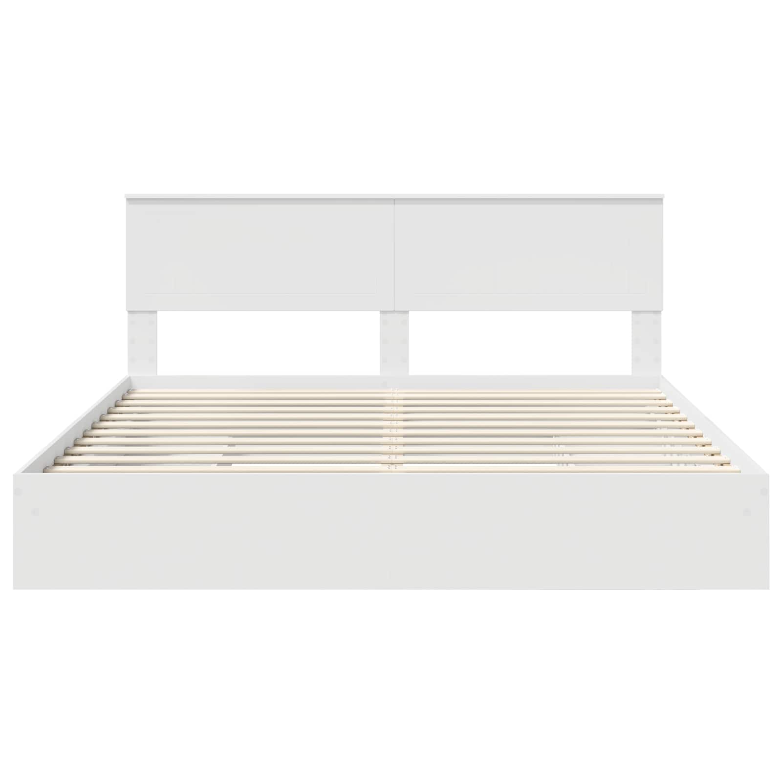 Krevet s od storage Bijelo 180 x 200 cm Konstruirano drvo