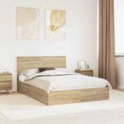 Krevet s od storage Sonoma hrast 140 x 200 cm Konstruirano drvo