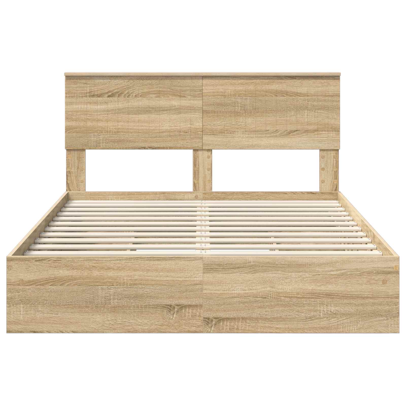 Krevet s od storage Sonoma hrast 140 x 200 cm Konstruirano drvo