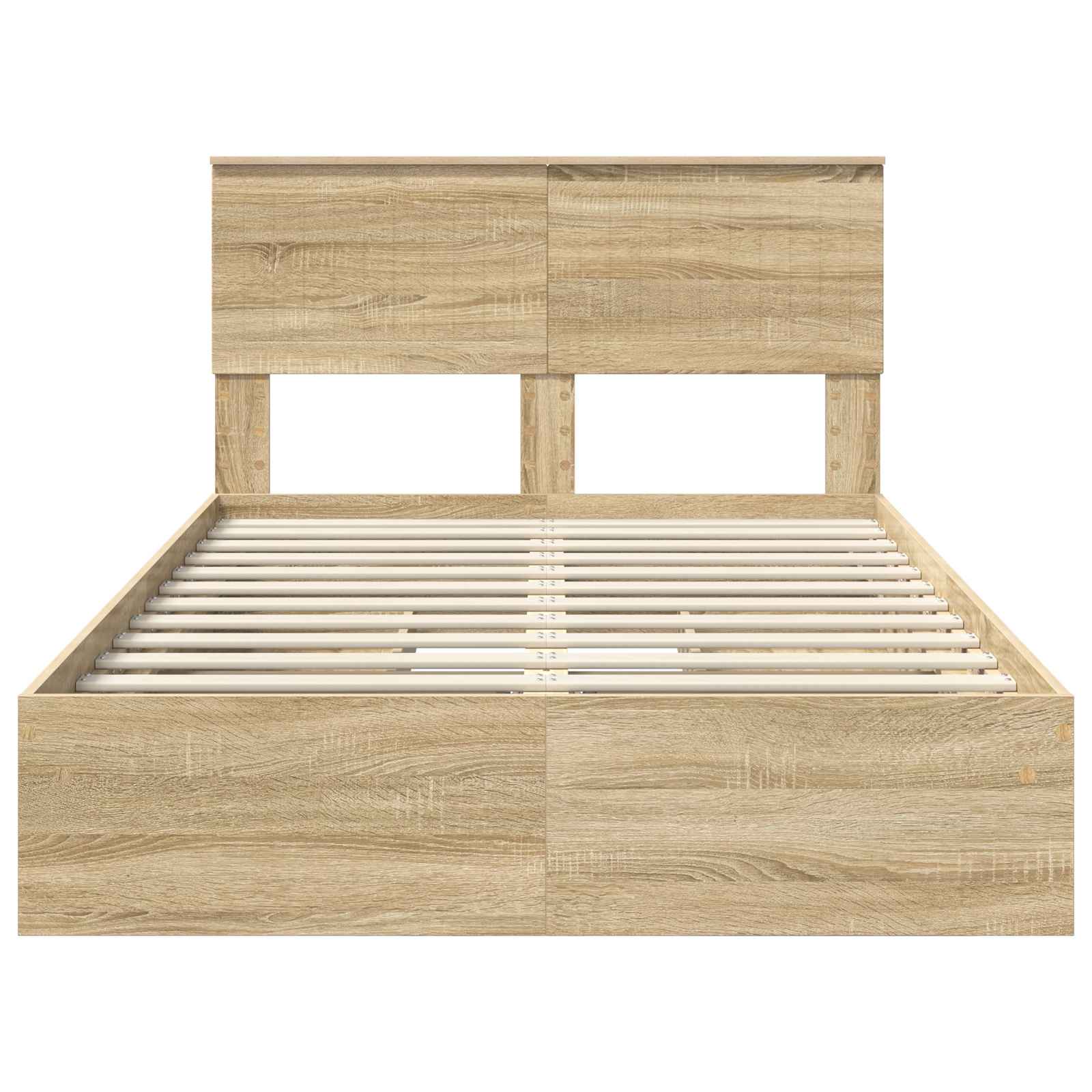 Krevet s od storage Sonoma hrast 120 x 200 cm Konstruirano drvo