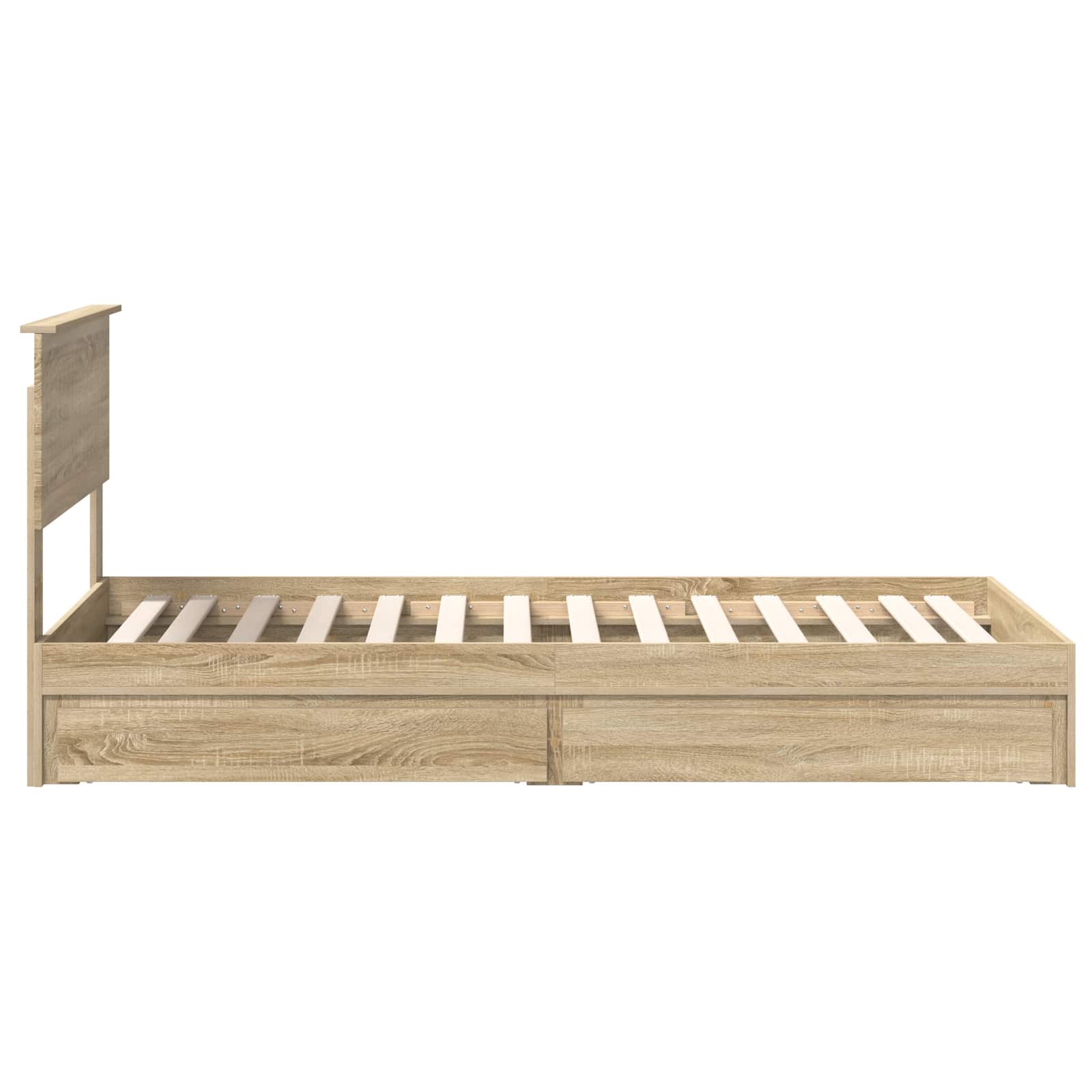 Krevet s od storage Sonoma hrast 90 x 190 cm Konstruirano drvo