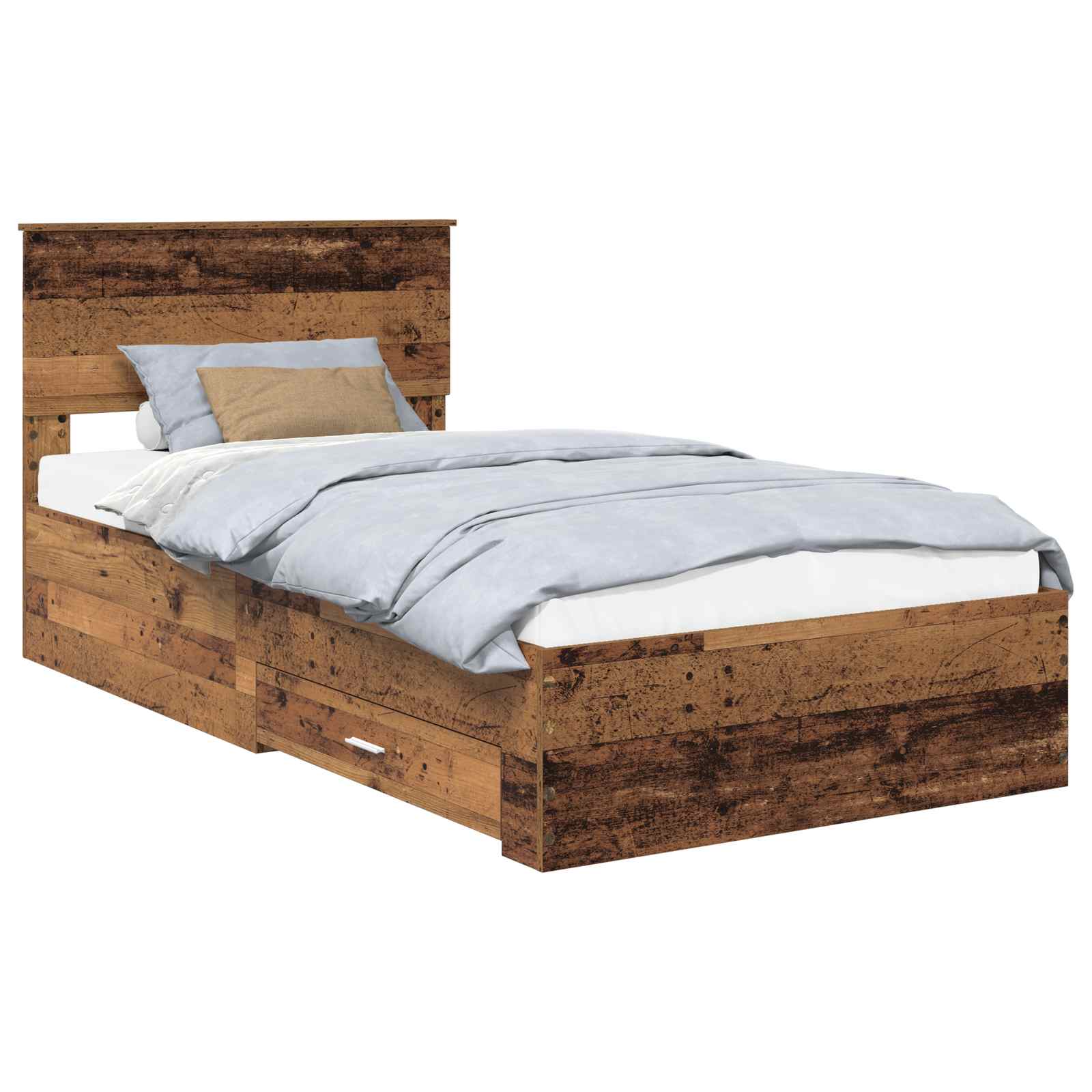 Krevetna konstrukcija Staro drvo 100 x 200 cm Konstruirano drvo