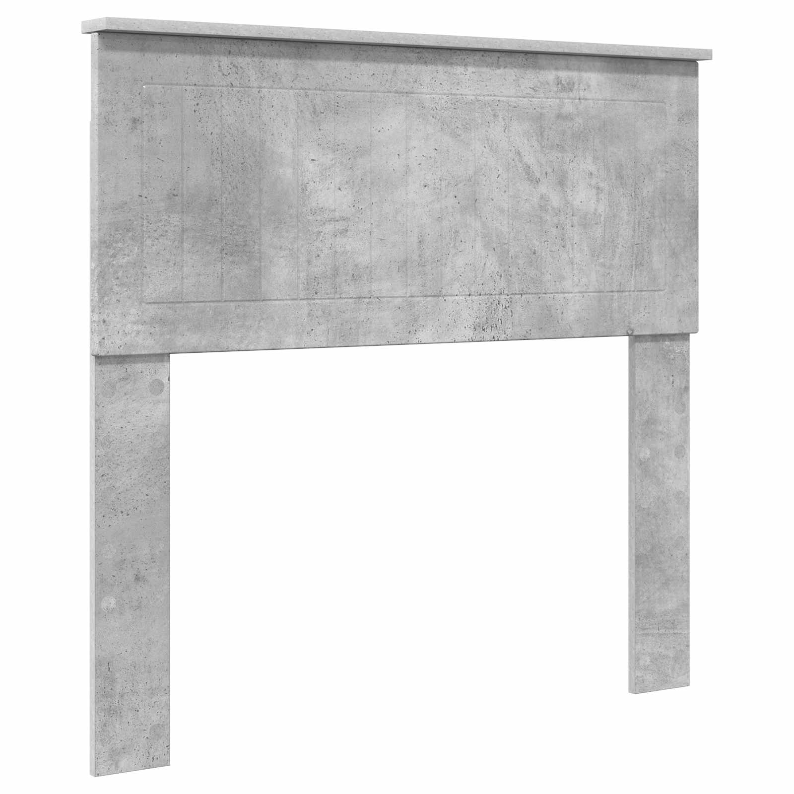 Krevetna konstrukcija s uzglavljem Betonski sivi 90 x 200 cm