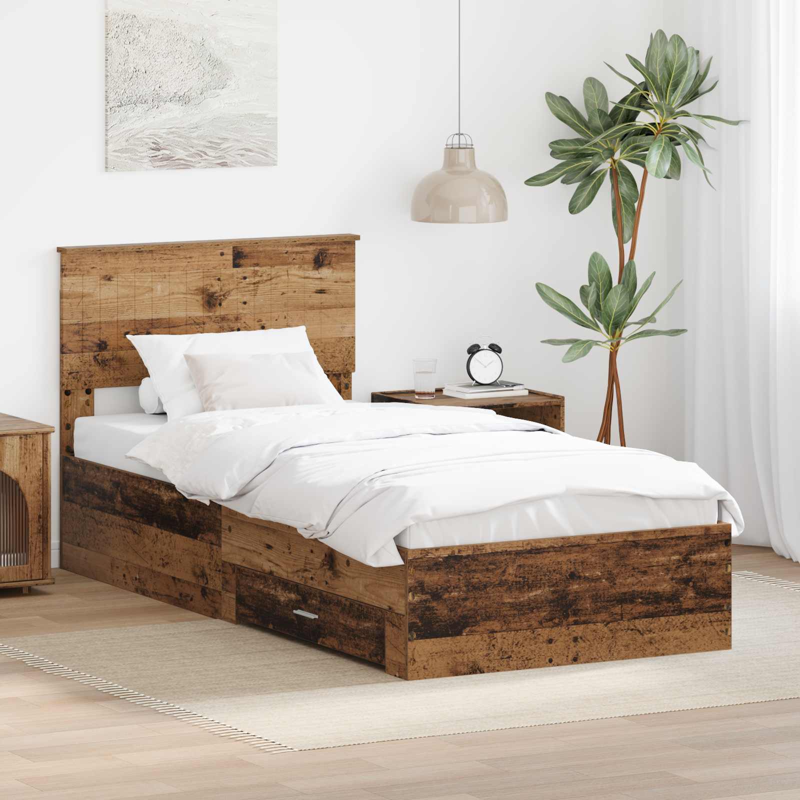 Krevetna konstrukcija Staro drvo 90 x 190 cm Konstruirano drvo