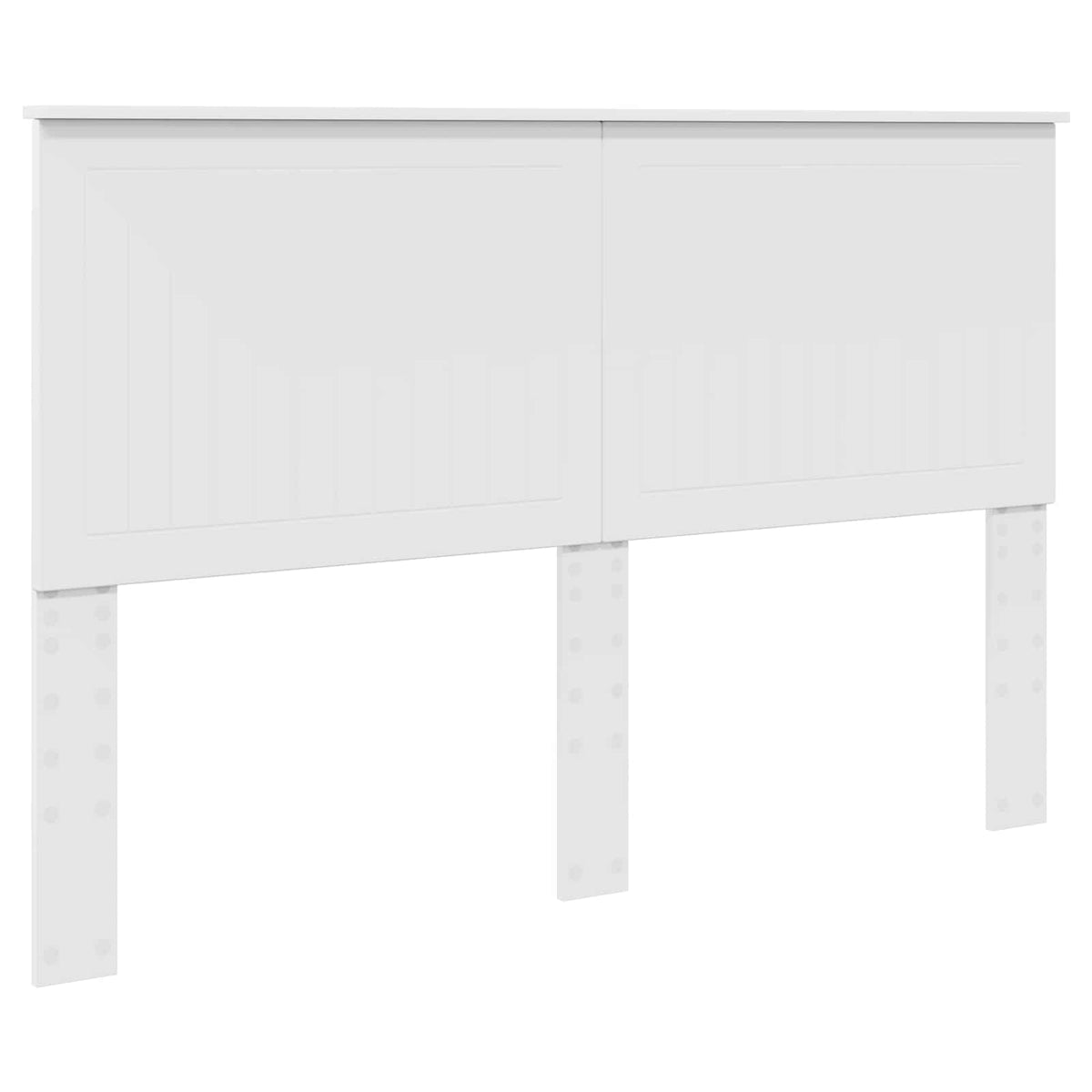 Krevetna konstrukcija Bijelo 150 x 200 cm Čvrsto borovo drvo