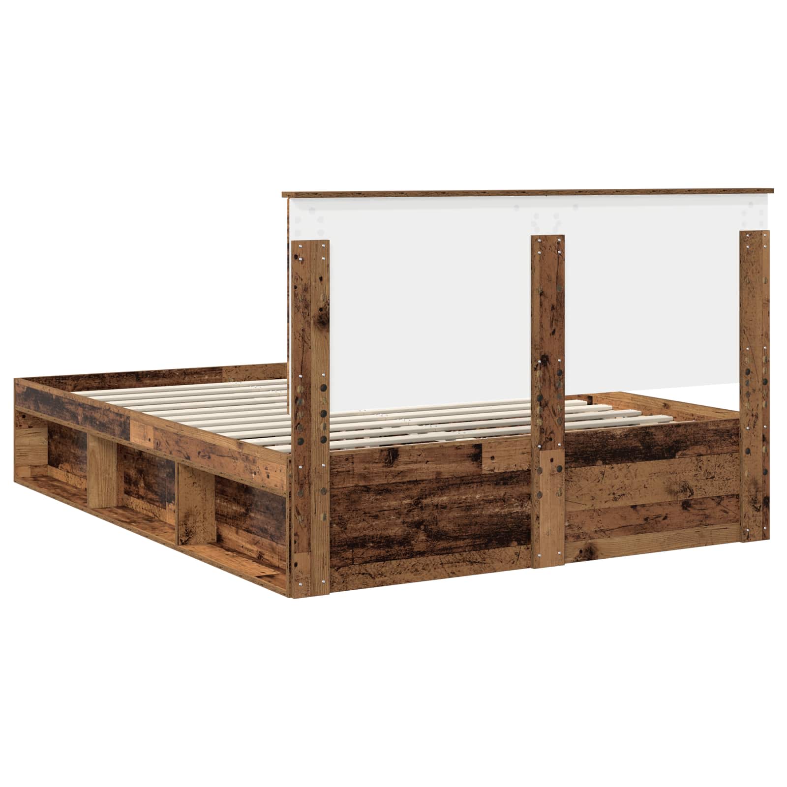 Krevetna konstrukcija s uzglavljem Staro drvo 150 x 200 cm