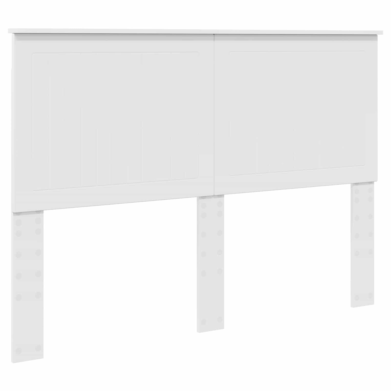 Krevetna konstrukcija Bijelo 140 x 190 cm Čvrsto borovo drvo