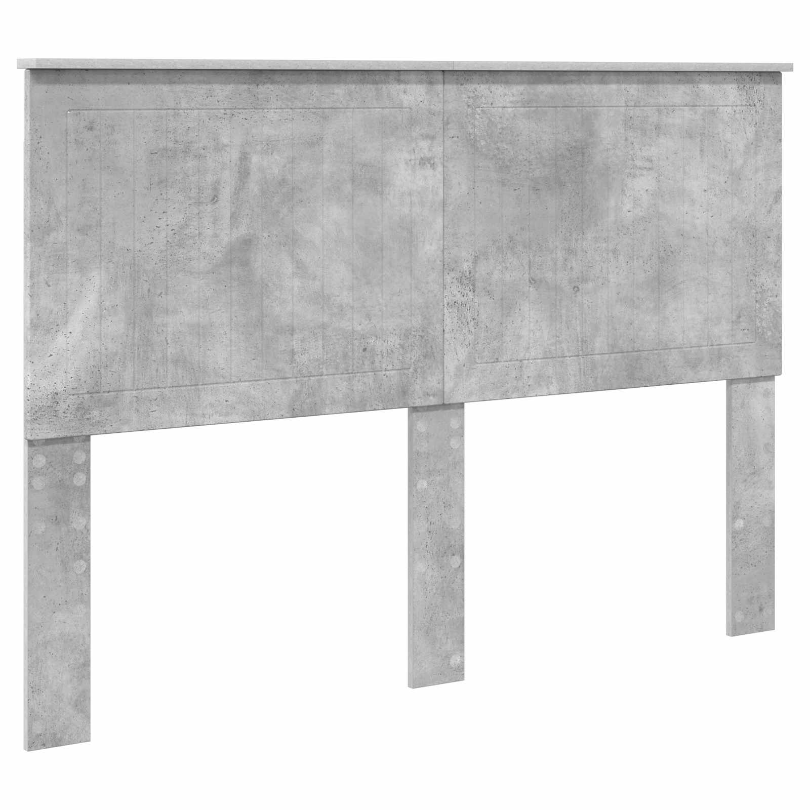 Krevetna konstrukcija Beton 140 x 190 cm Čvrsto borovo drvo