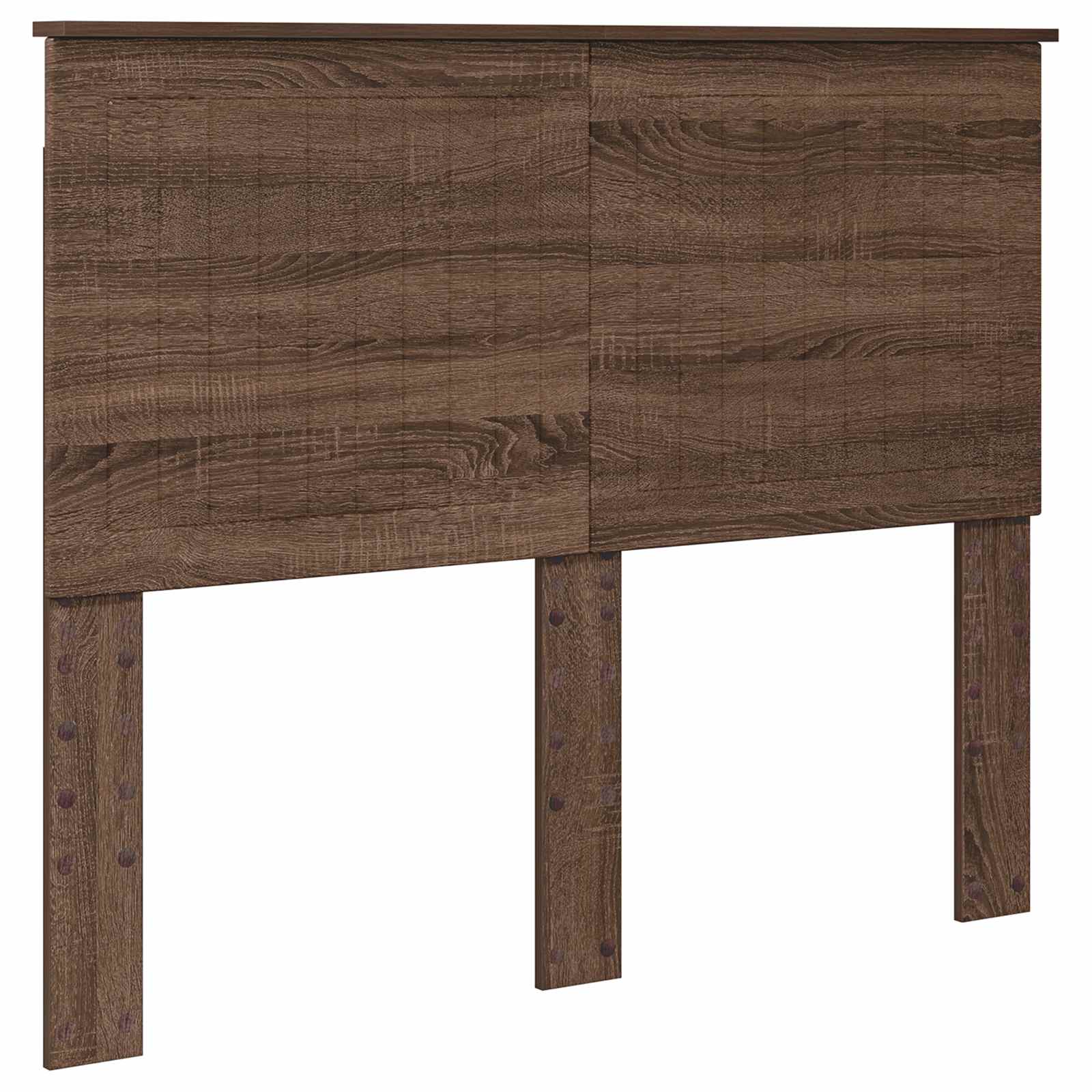 Krevetna konstrukcija s uzglavljem Smeđi hrast 120 x 190 cm