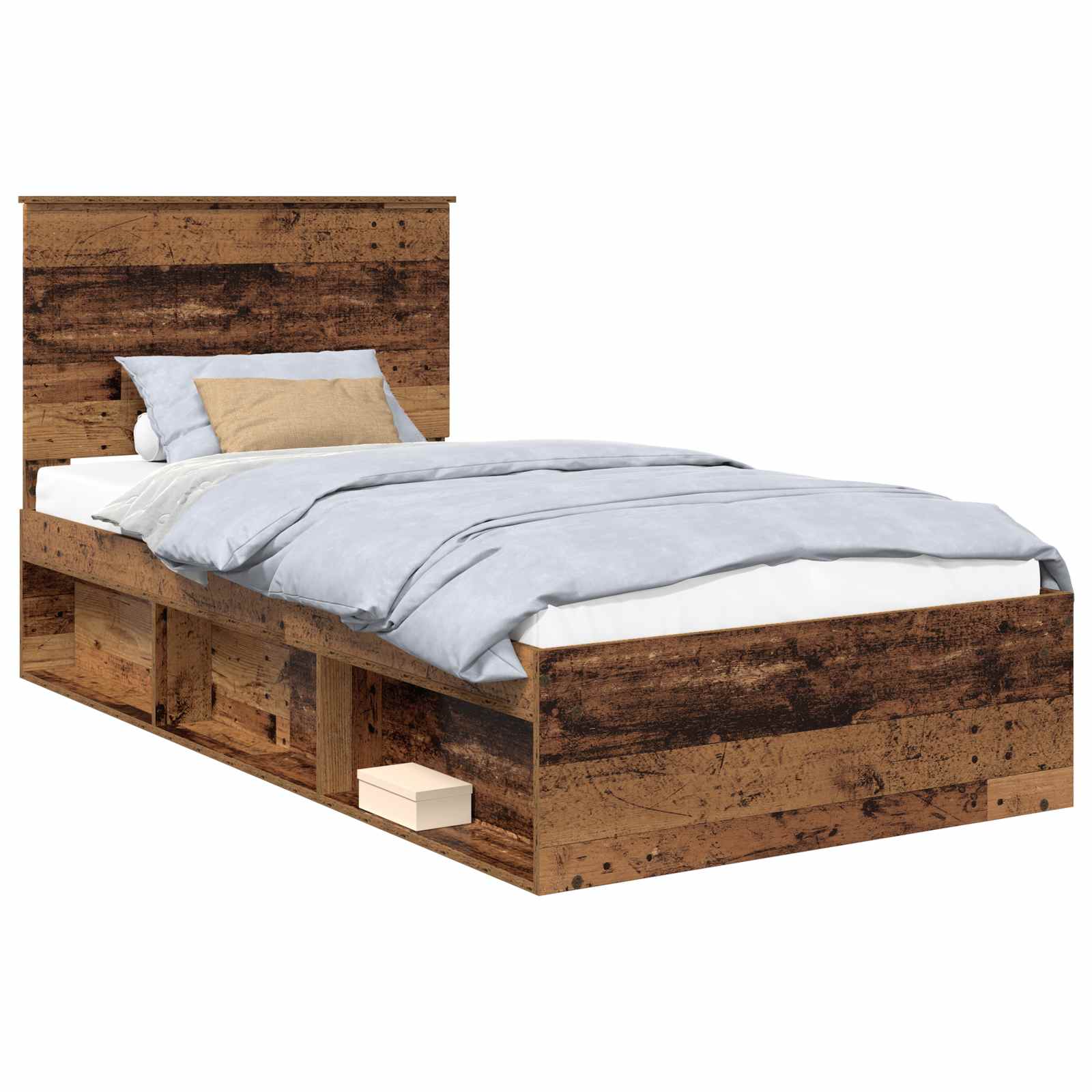 Krevetna konstrukcija s uzglavljem Staro drvo 100 x 200 cm