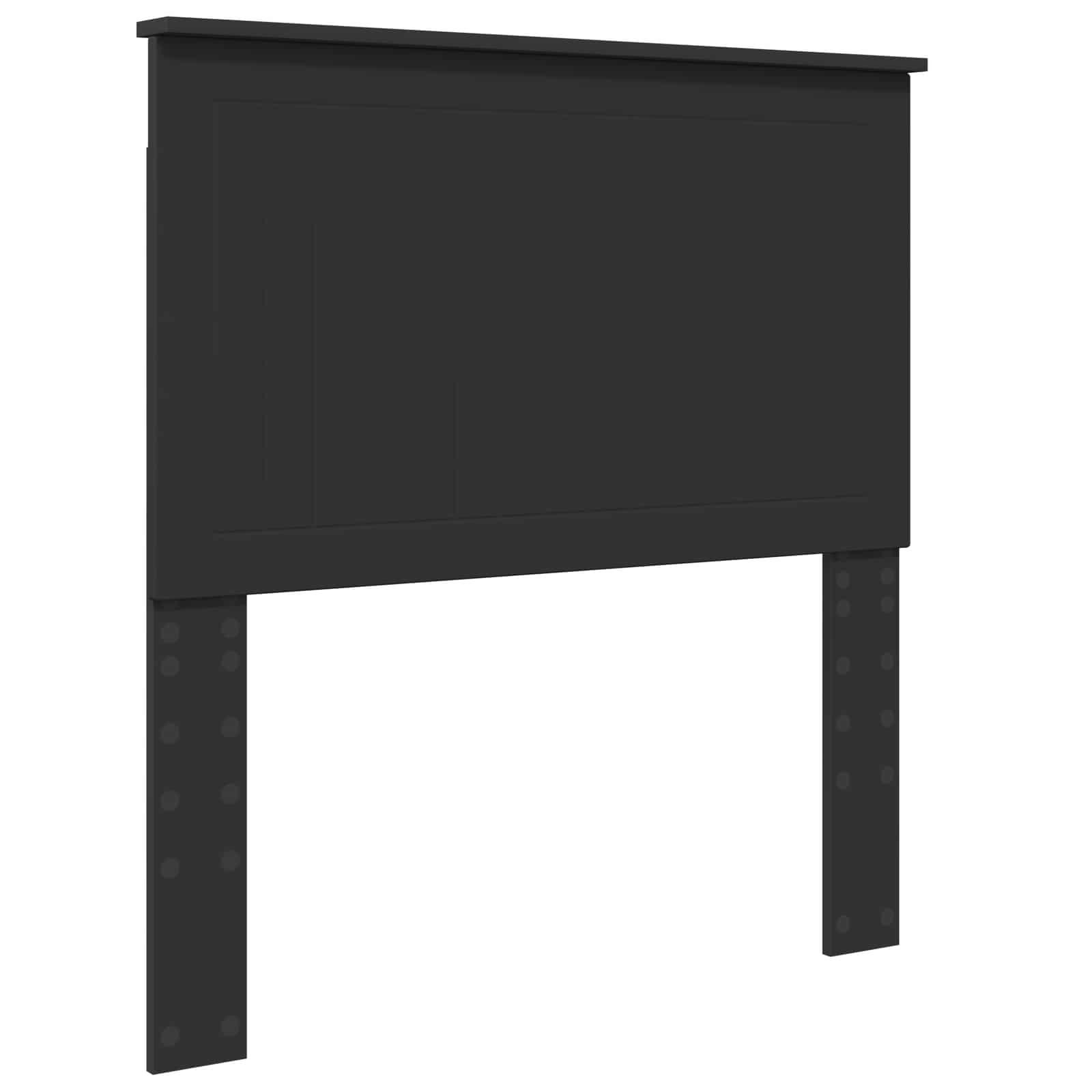 Krevetna konstrukcija Crna 90 x 200 cm Čvrsto borovo drvo