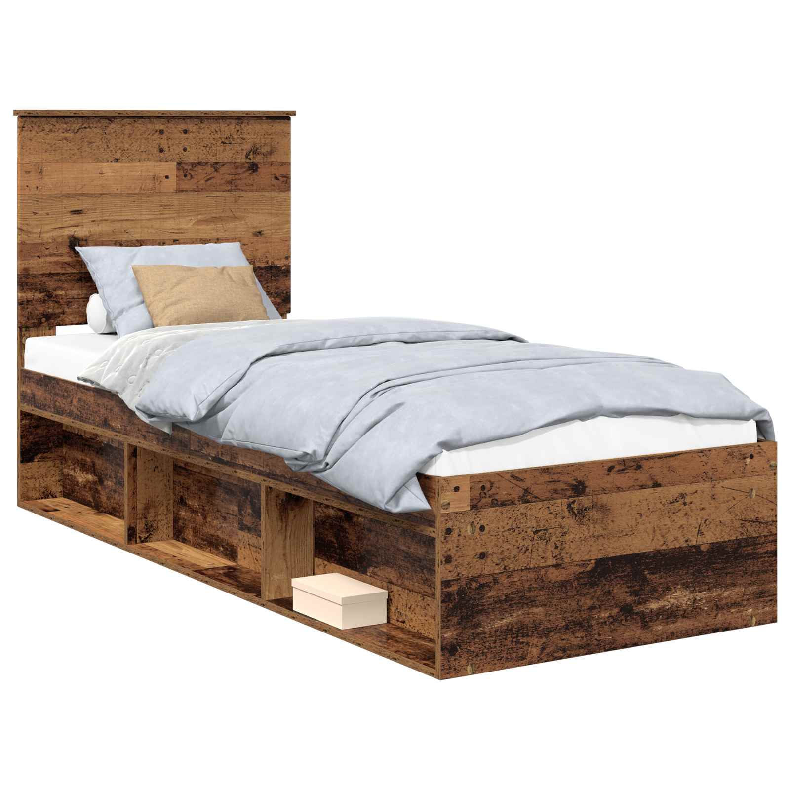 Krevetna konstrukcija Staro drvo 75 x 190 cm Čvrsto borovo drvo